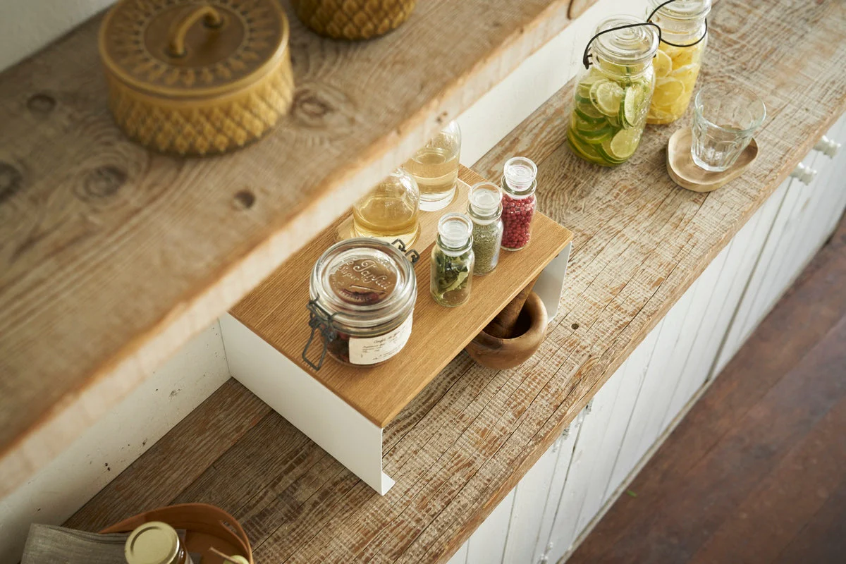 Étagère Empilable Avec Plateau En Bois - Tosca - Blanc - Image 8
