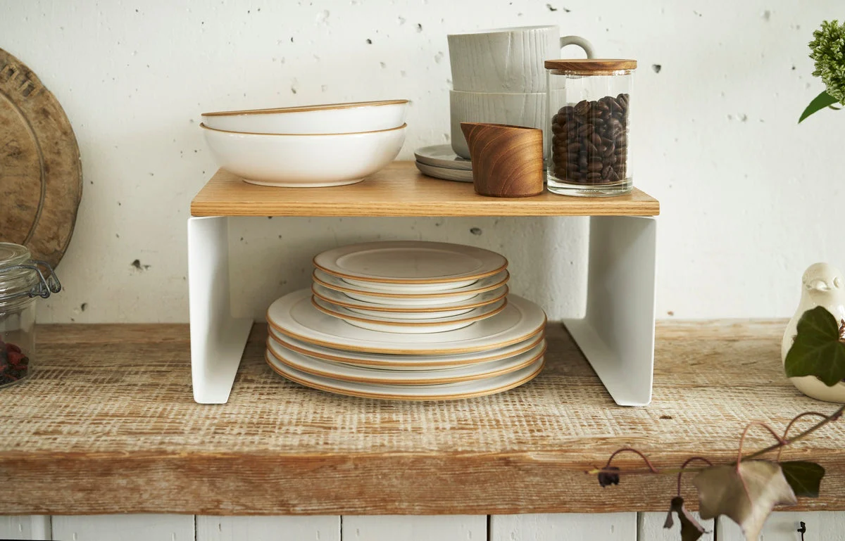 Étagère Empilable Avec Plateau En Bois - Tosca - Blanc - Image 9