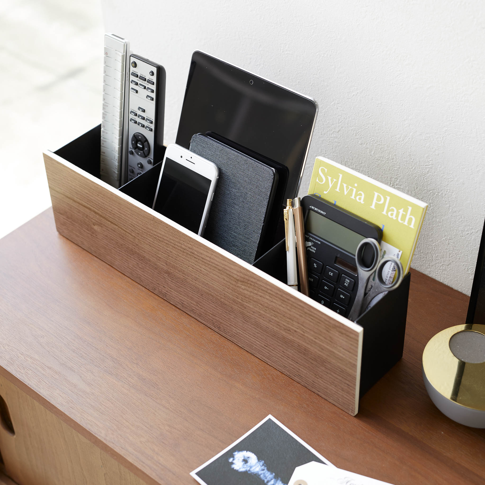 Boîte De Rangement Rin - Noir Et Bois - Image 2
