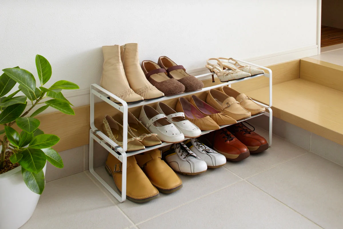 Étagère À Chaussures Extensible - Frame - Blanc - Image 2