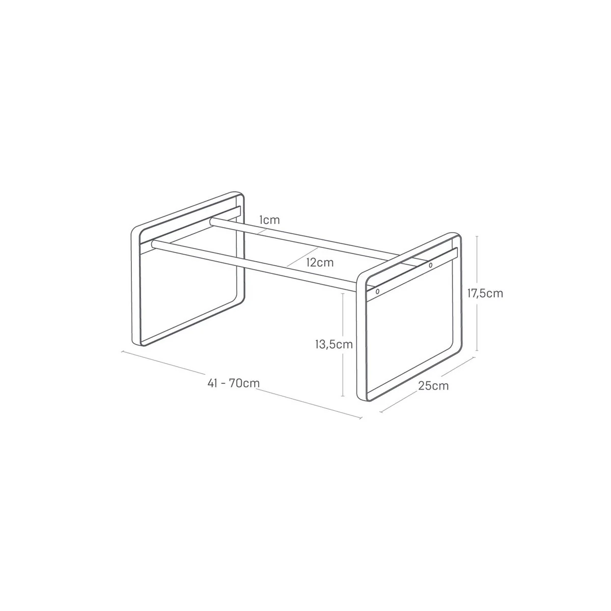 Étagère À Chaussures Extensible - Frame - Blanc - Image 3