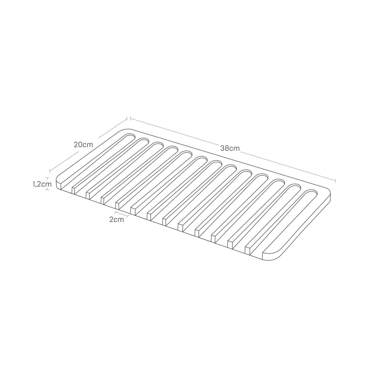 Plateau Égouttoir En Silicone - Noir - Image 2