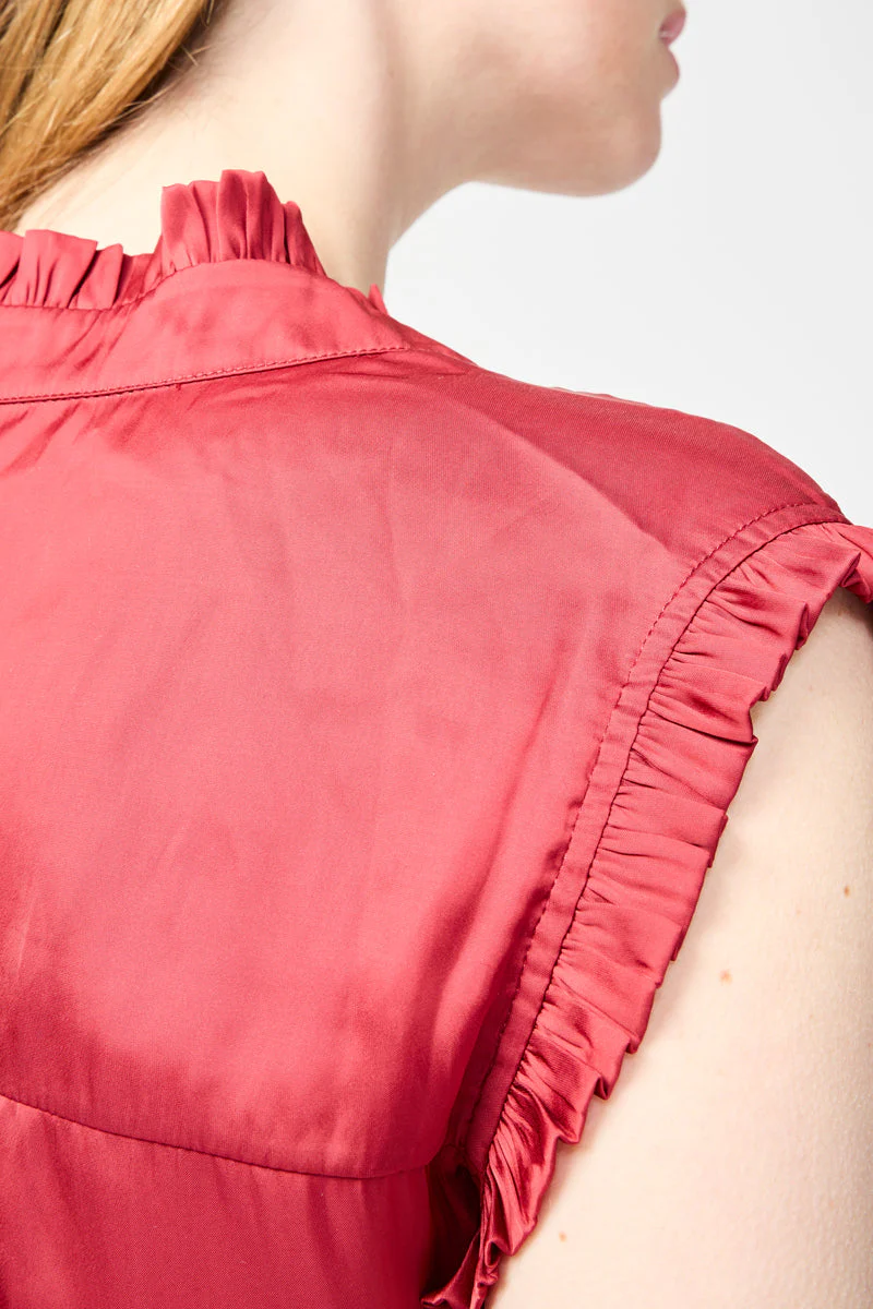 Robe Longue - Rouge - Femme - Image 5