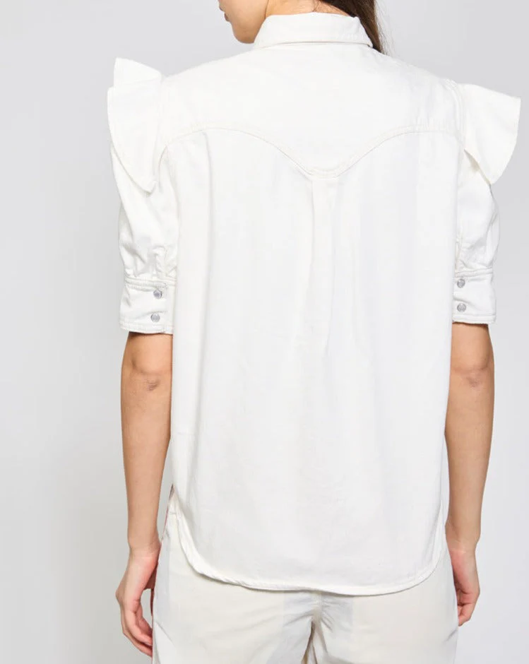 Chemisier - Blanc - Femme - Image 2