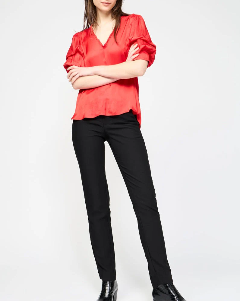 Blouse - Rouge - Femme - Image 4
