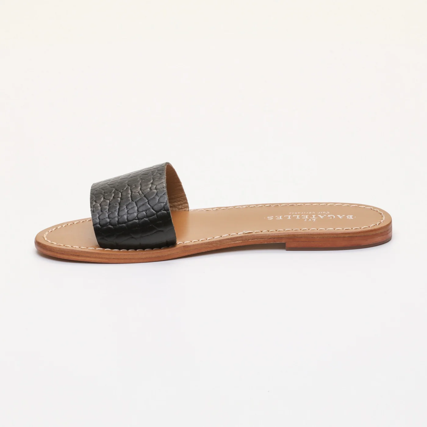 Sandales York - Croco Noir - Image 3