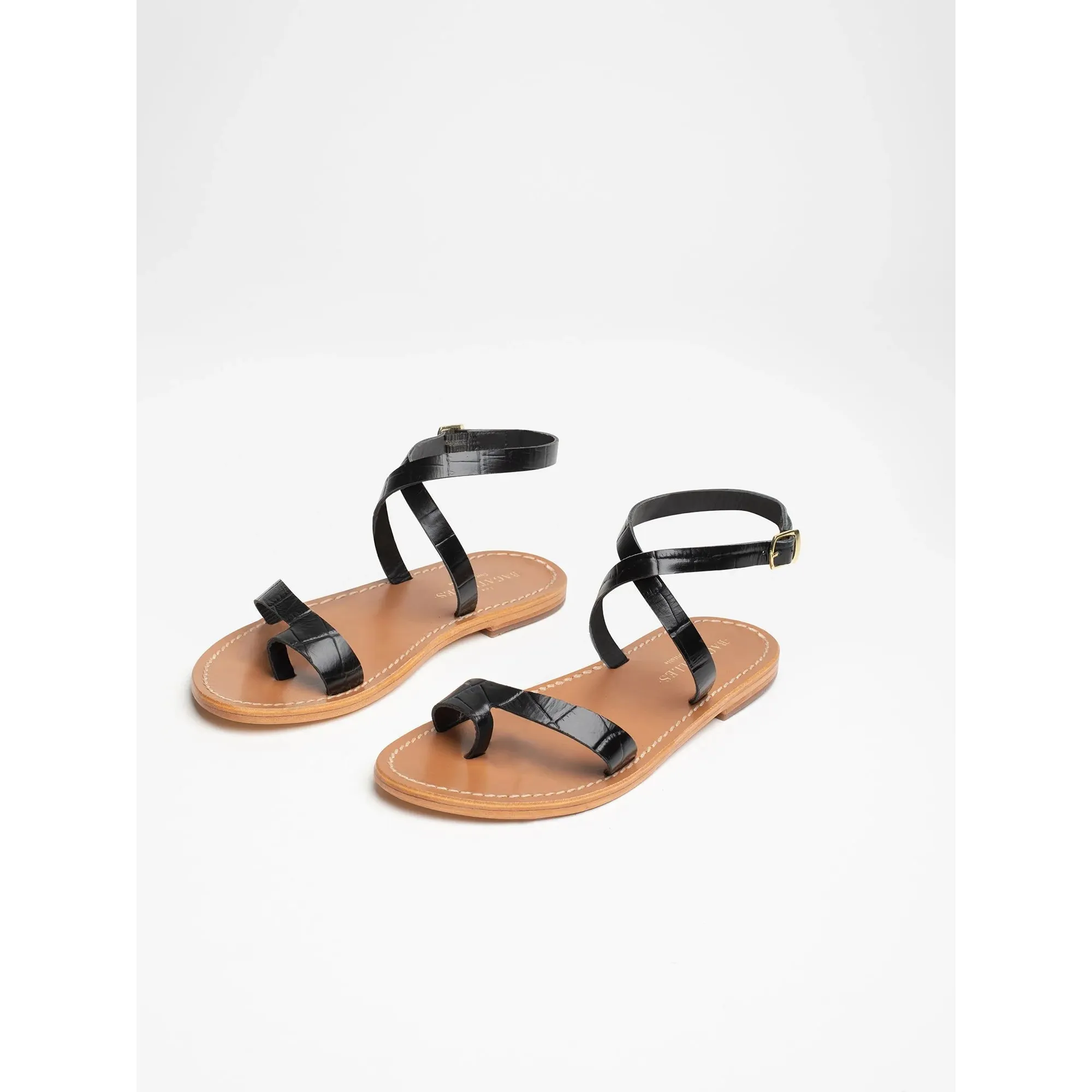Sandales Sanne - Black Croco - Image 2