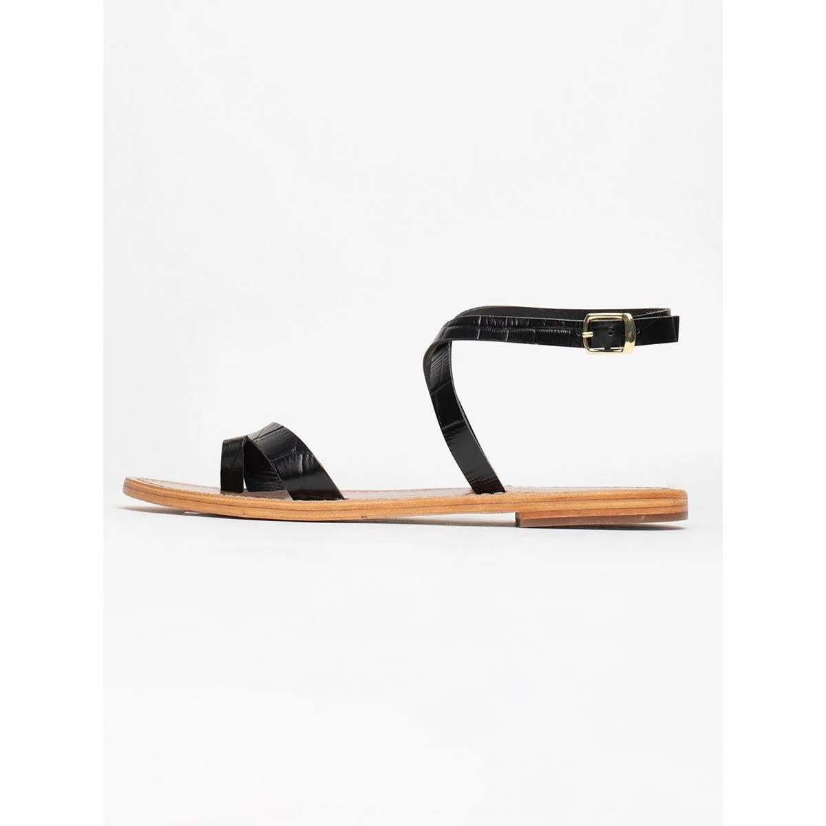 Sandales Sanne - Black Croco - Image 5
