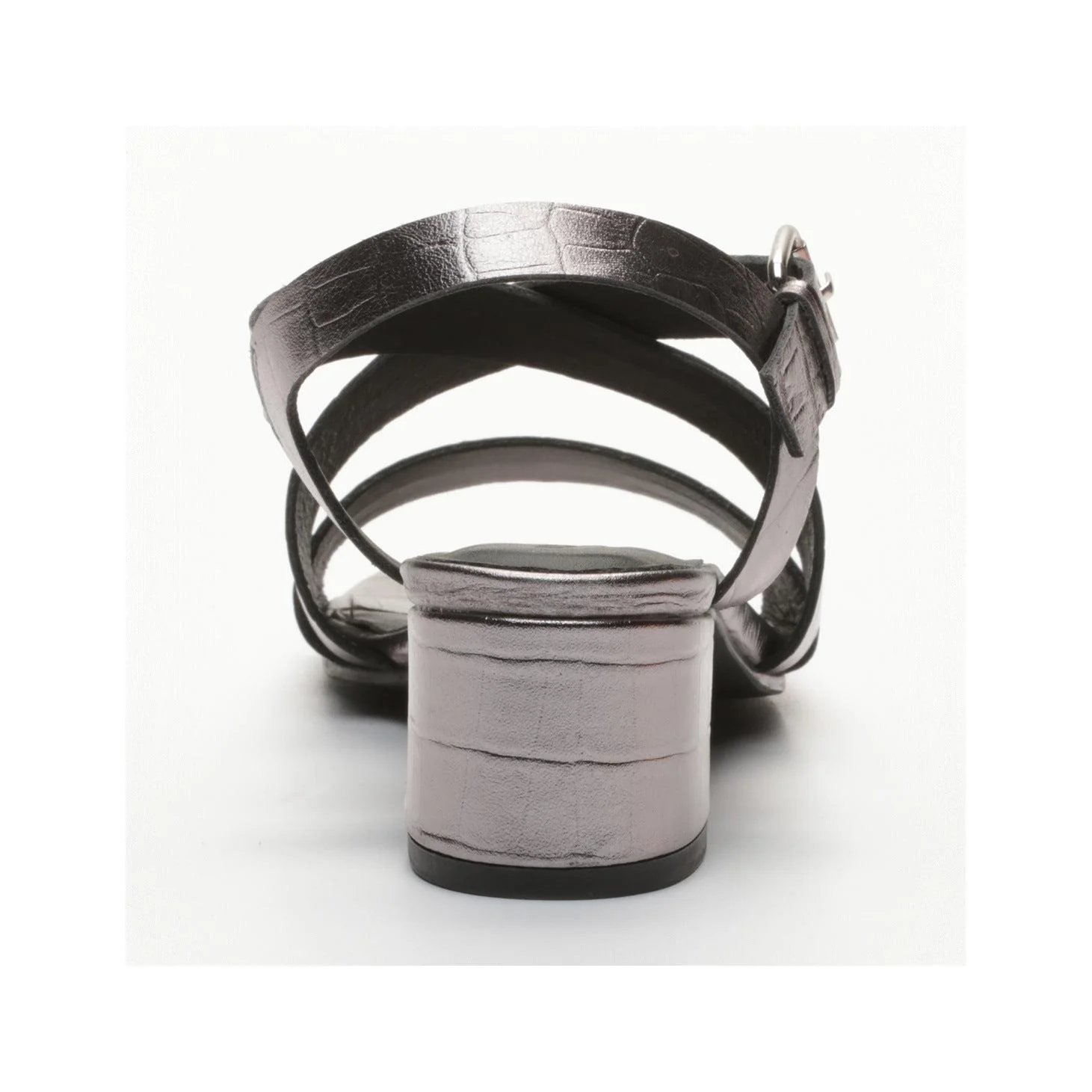 Sandales A Talons Genesis - Pewter Croco - Image 5