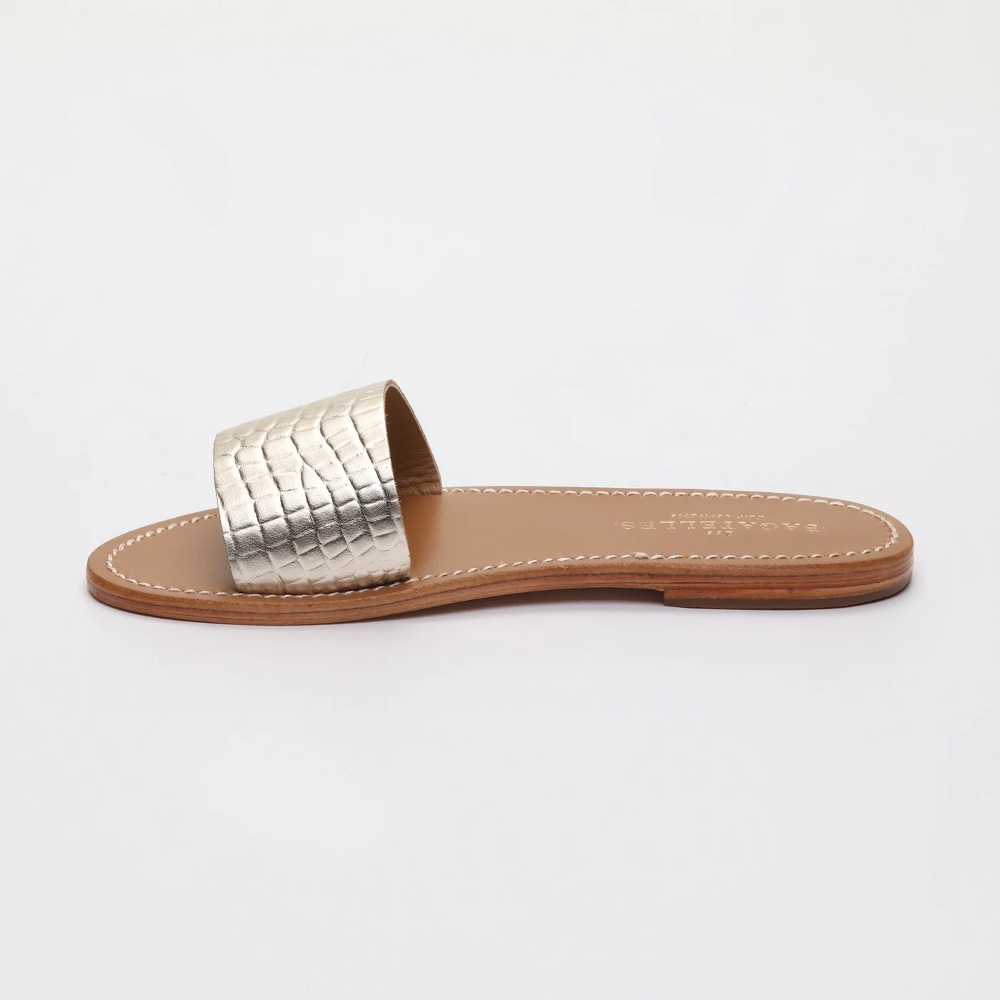 Sandales York - Croco Or Clair - Image 3