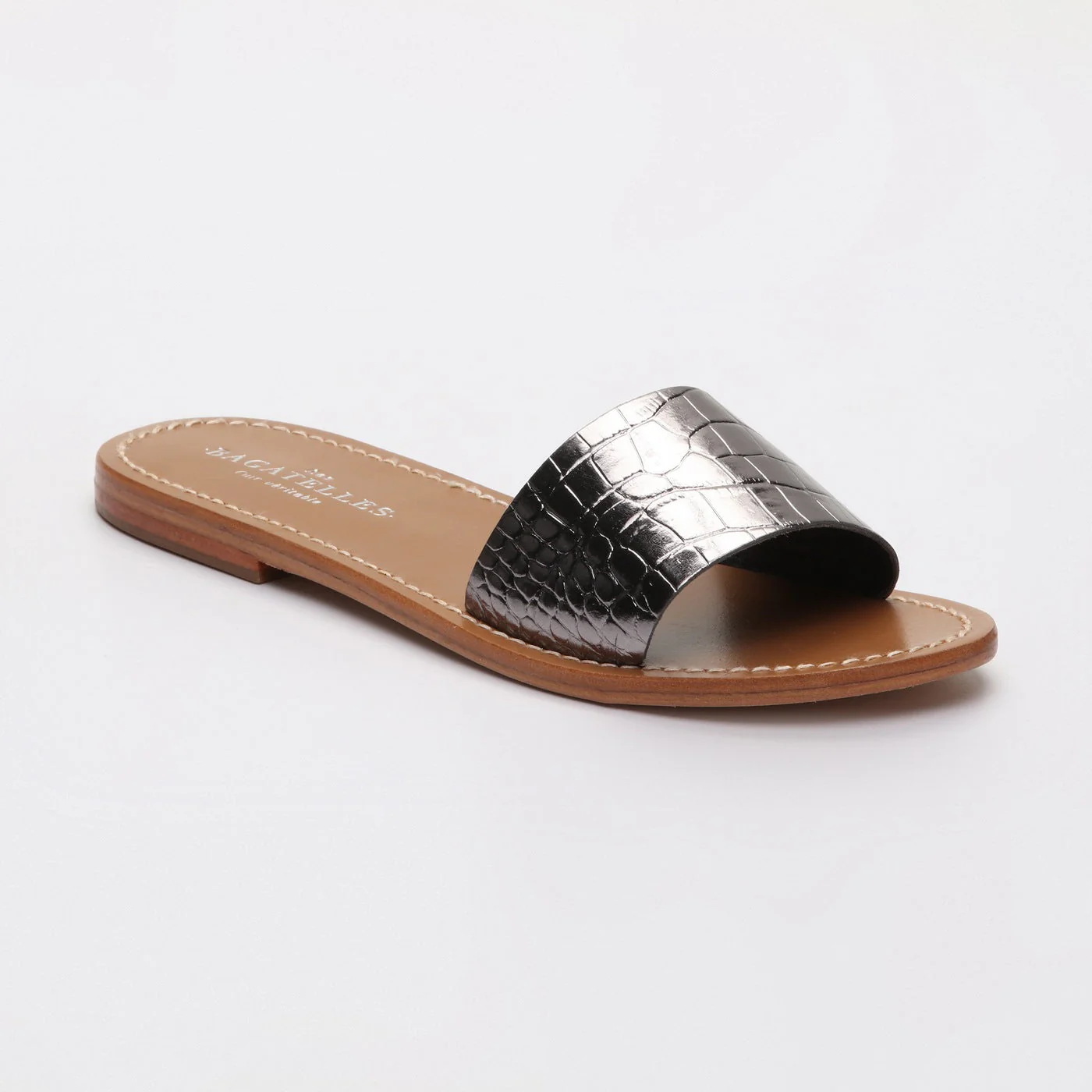 Mules York - Pewter Croco - Image 2