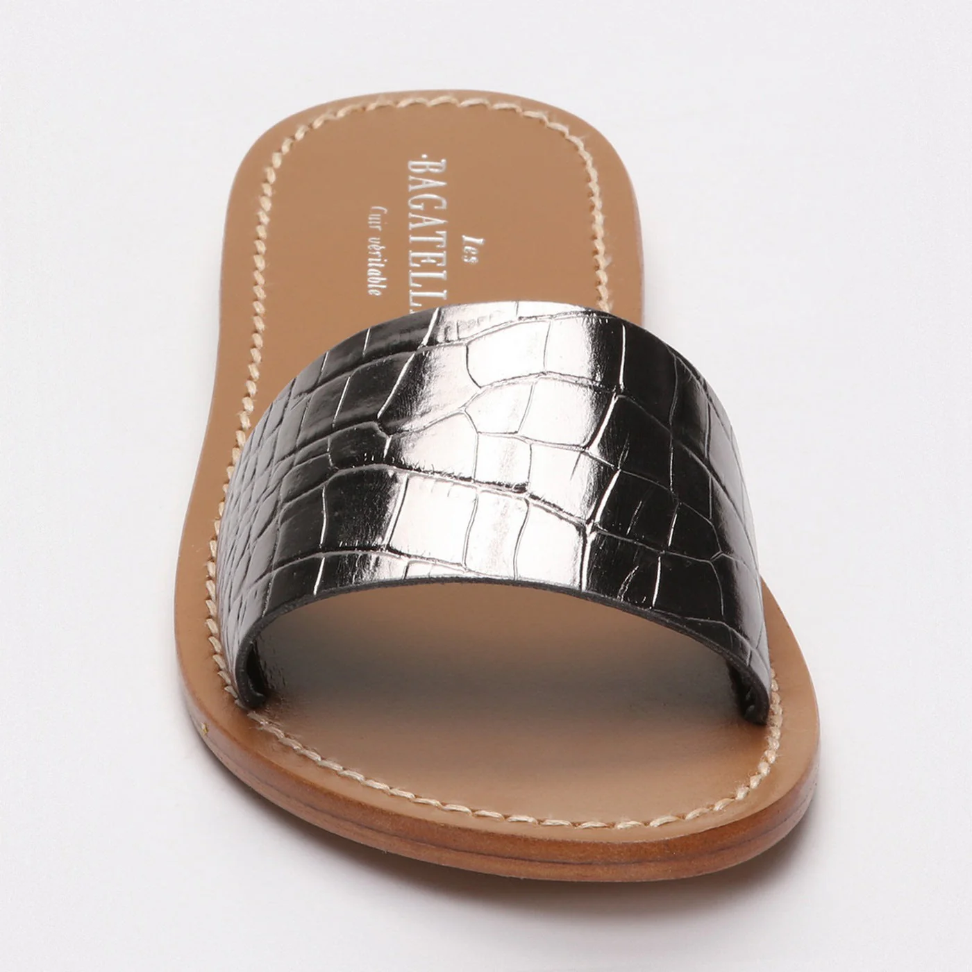 Mules York - Pewter Croco - Image 3