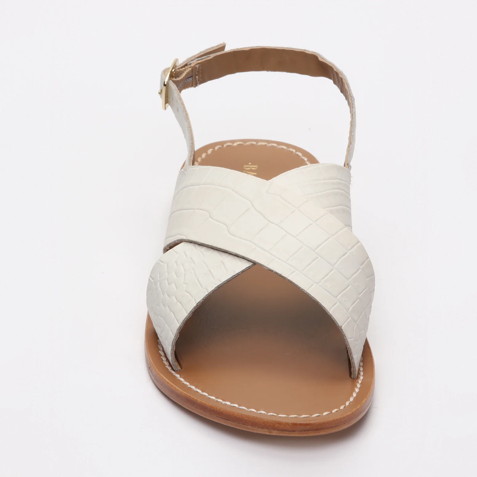 Sandales Sibella - Blanc Croco - Image 3