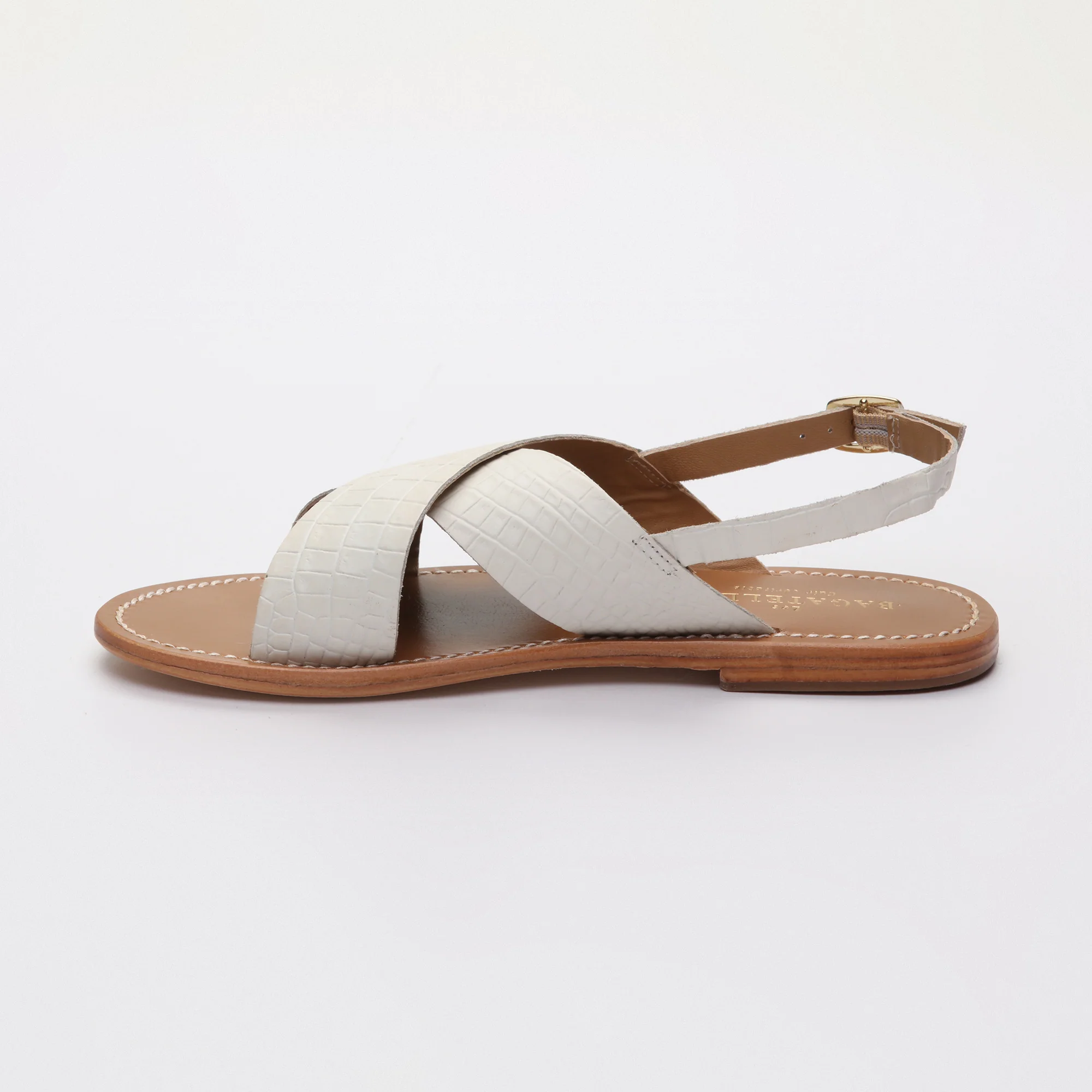 Sandales Sibella - Blanc Croco - Image 4