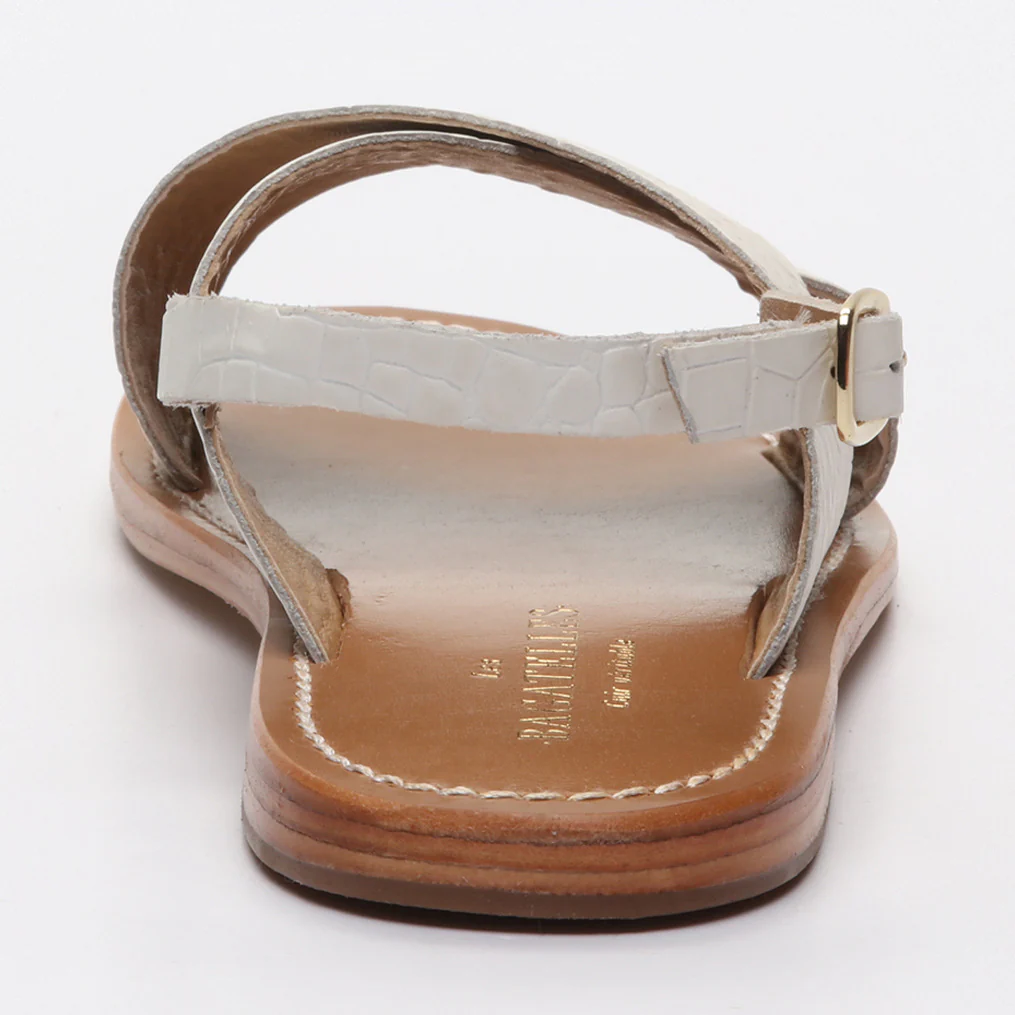 Sandales Sibella - Blanc Croco - Image 5
