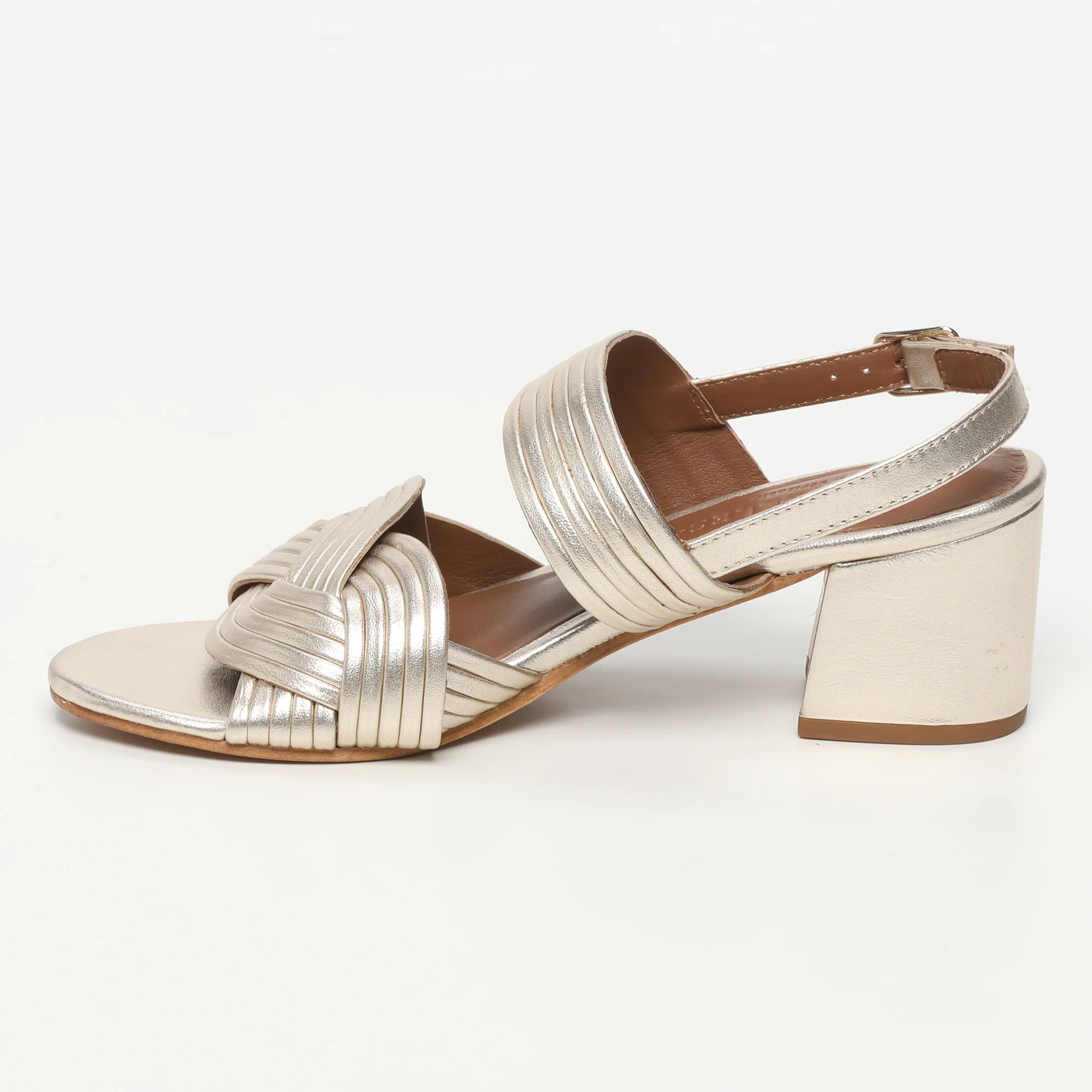 Sandales A Talons Palenca - Platinium - Image 3