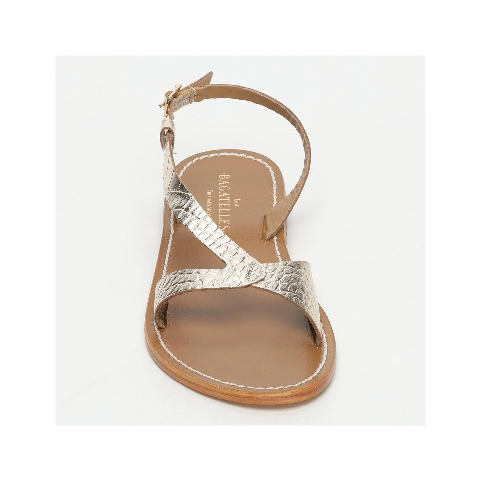 Sandales Amadrya - Light Gold Croco - Image 2