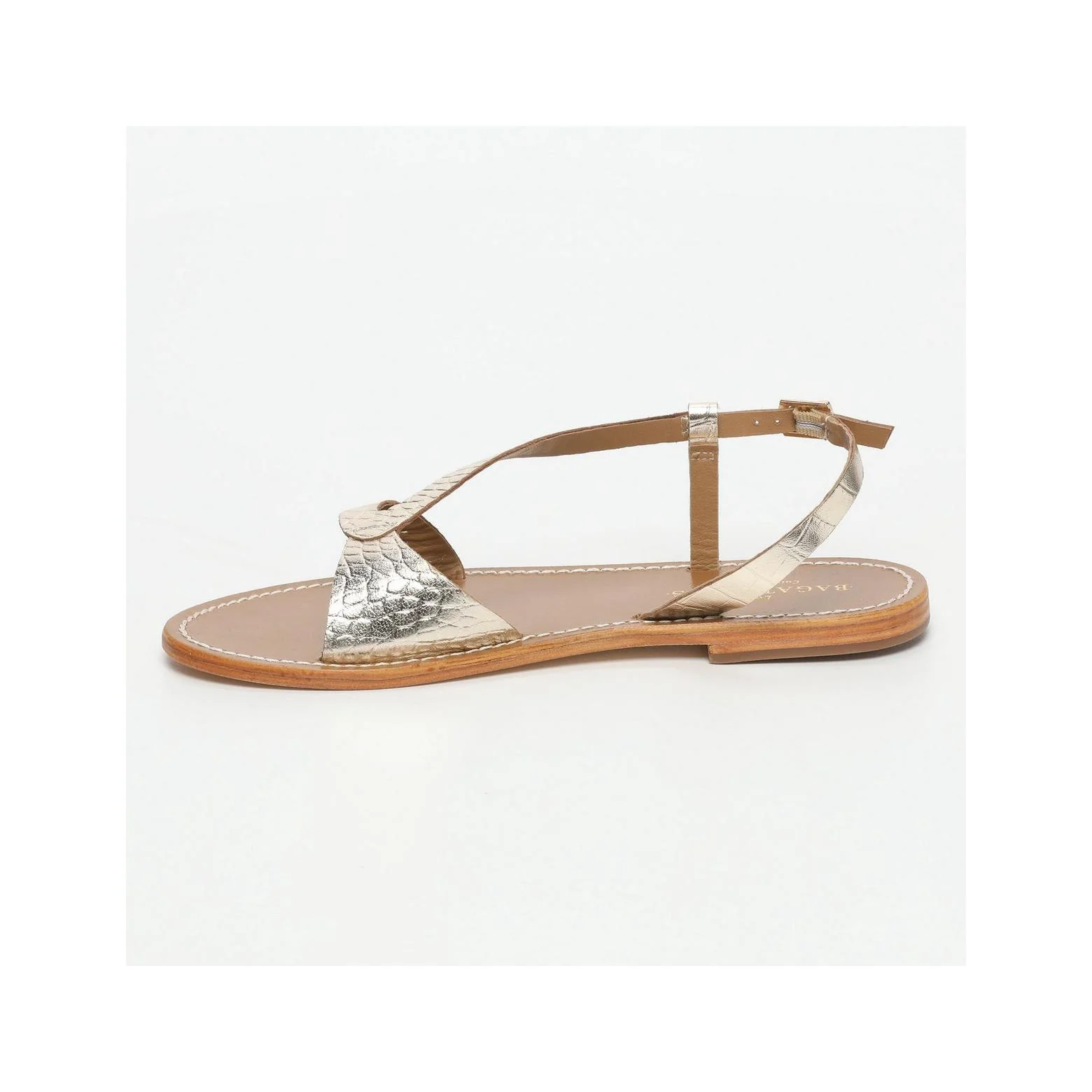 Sandales Amadrya - Light Gold Croco - Image 3
