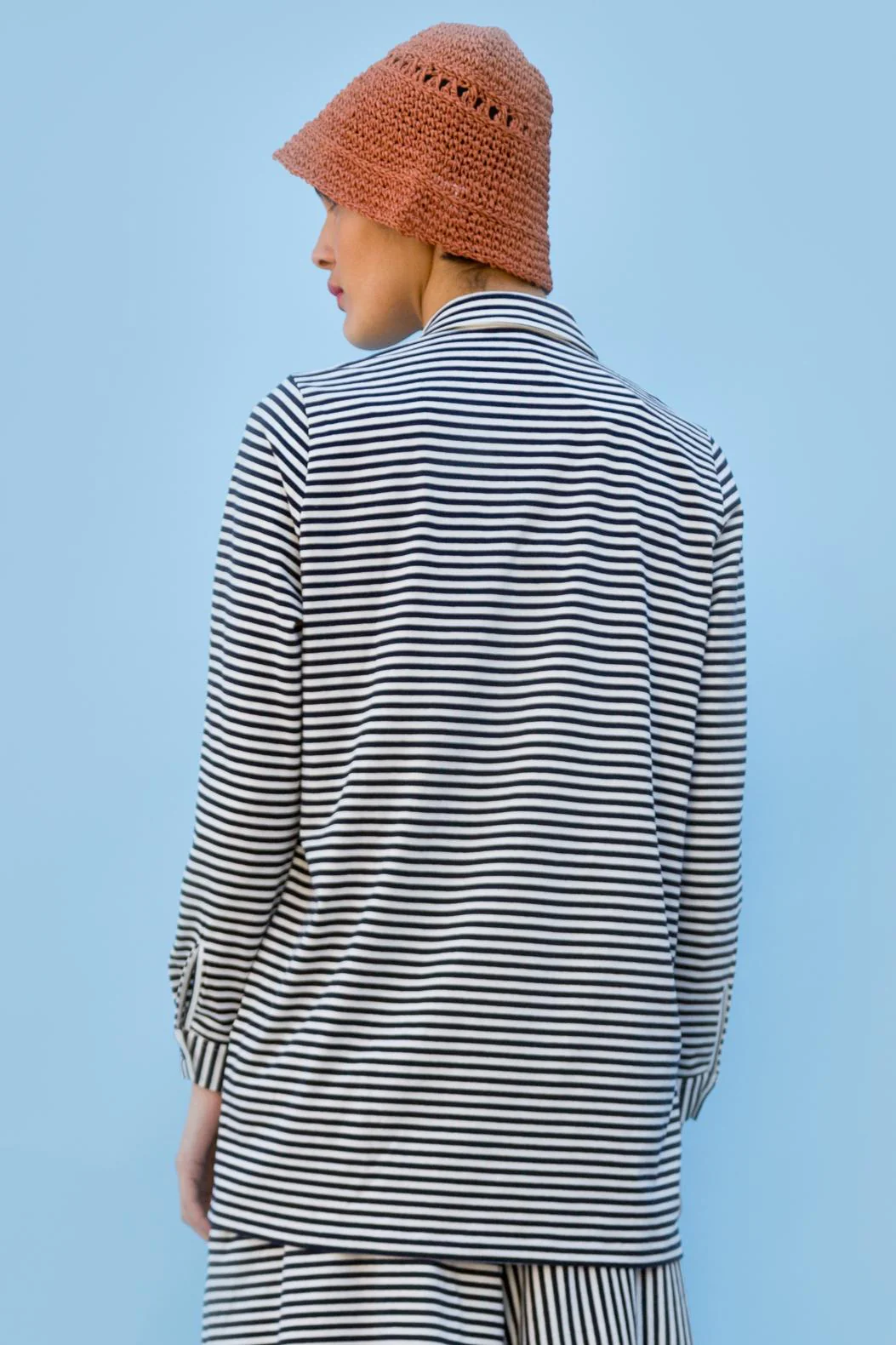 Chemise - Odette - Navy Rayé - Image 6