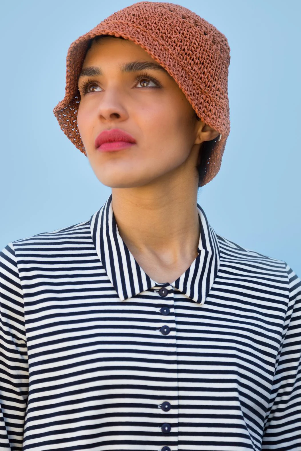 Chemise - Odette - Navy Rayé - Image 7