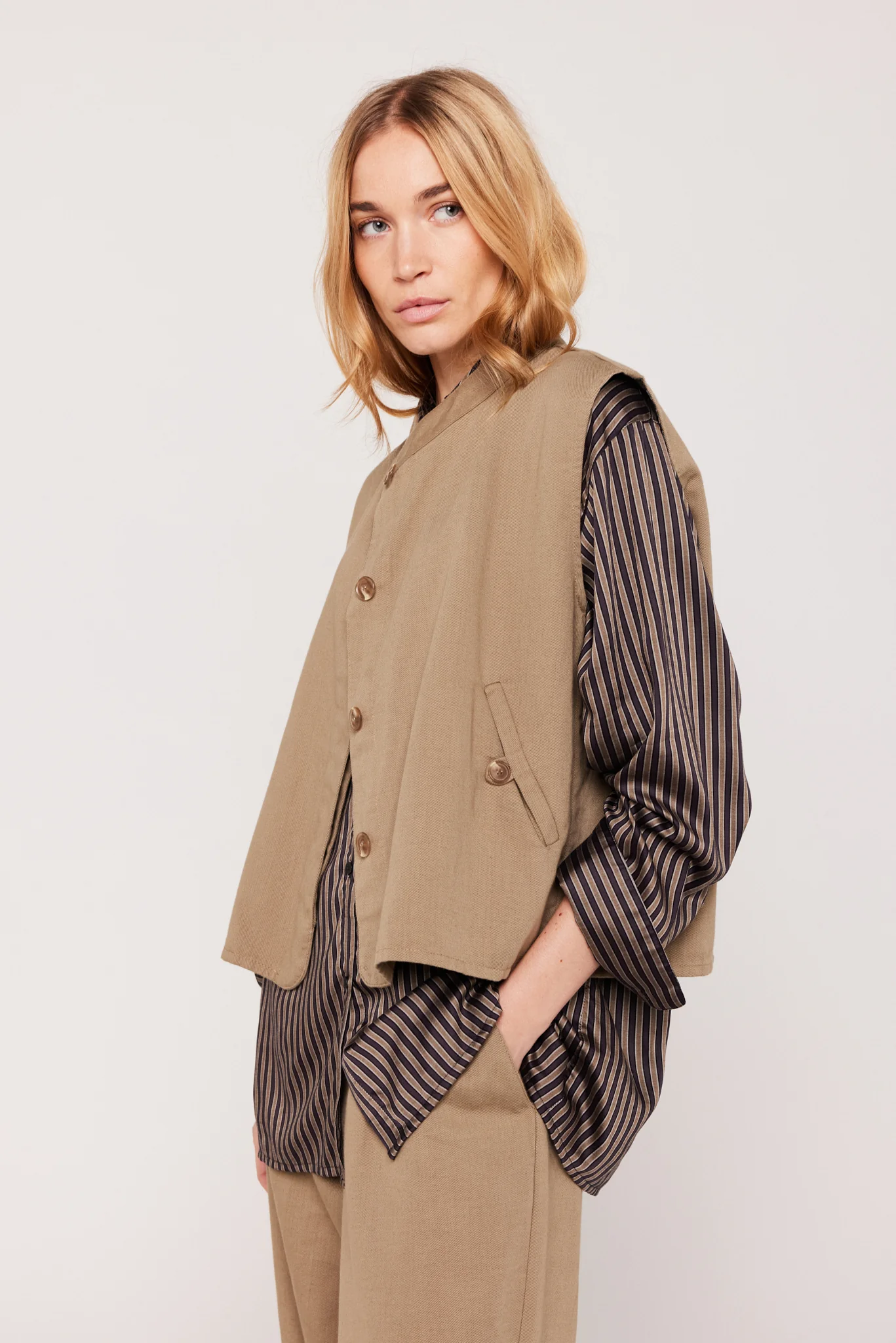 Gilet - Dina - Kaki - Image 2