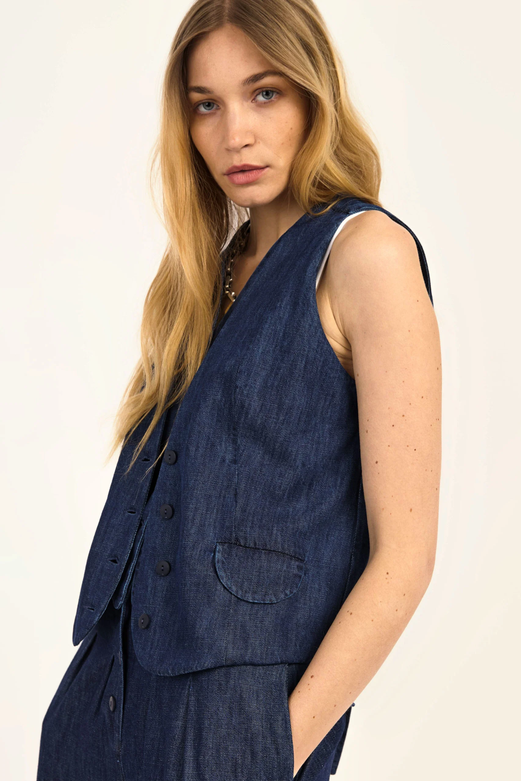 Gilet - Finn - Denim Bleu - Image 6
