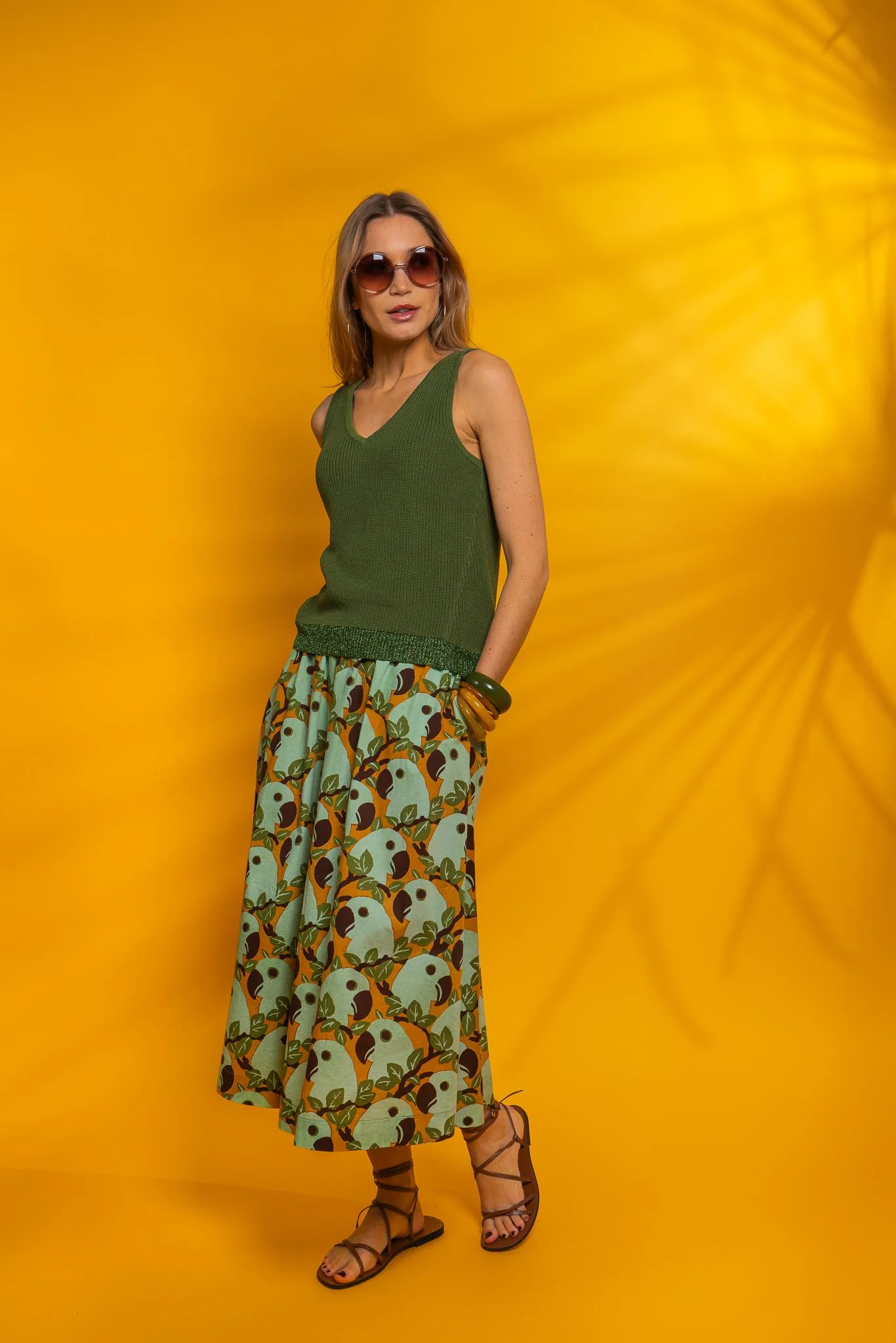 Jupe - Caroline - Algue - Image 5