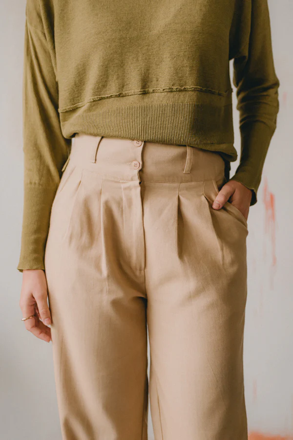Pantalon - Ben - Paille - Image 2