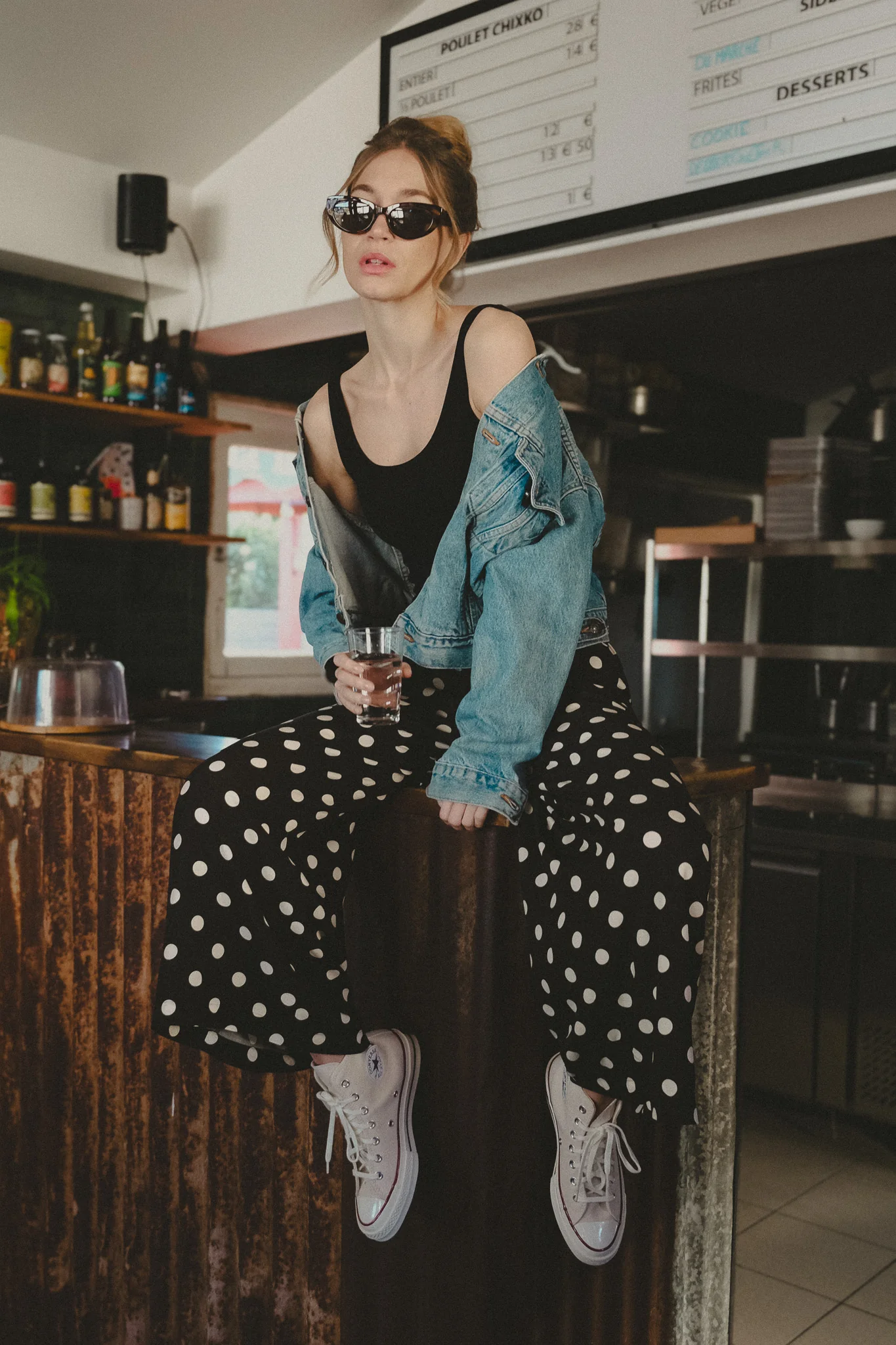 Pantalon - Carmin - Noir - Image 6
