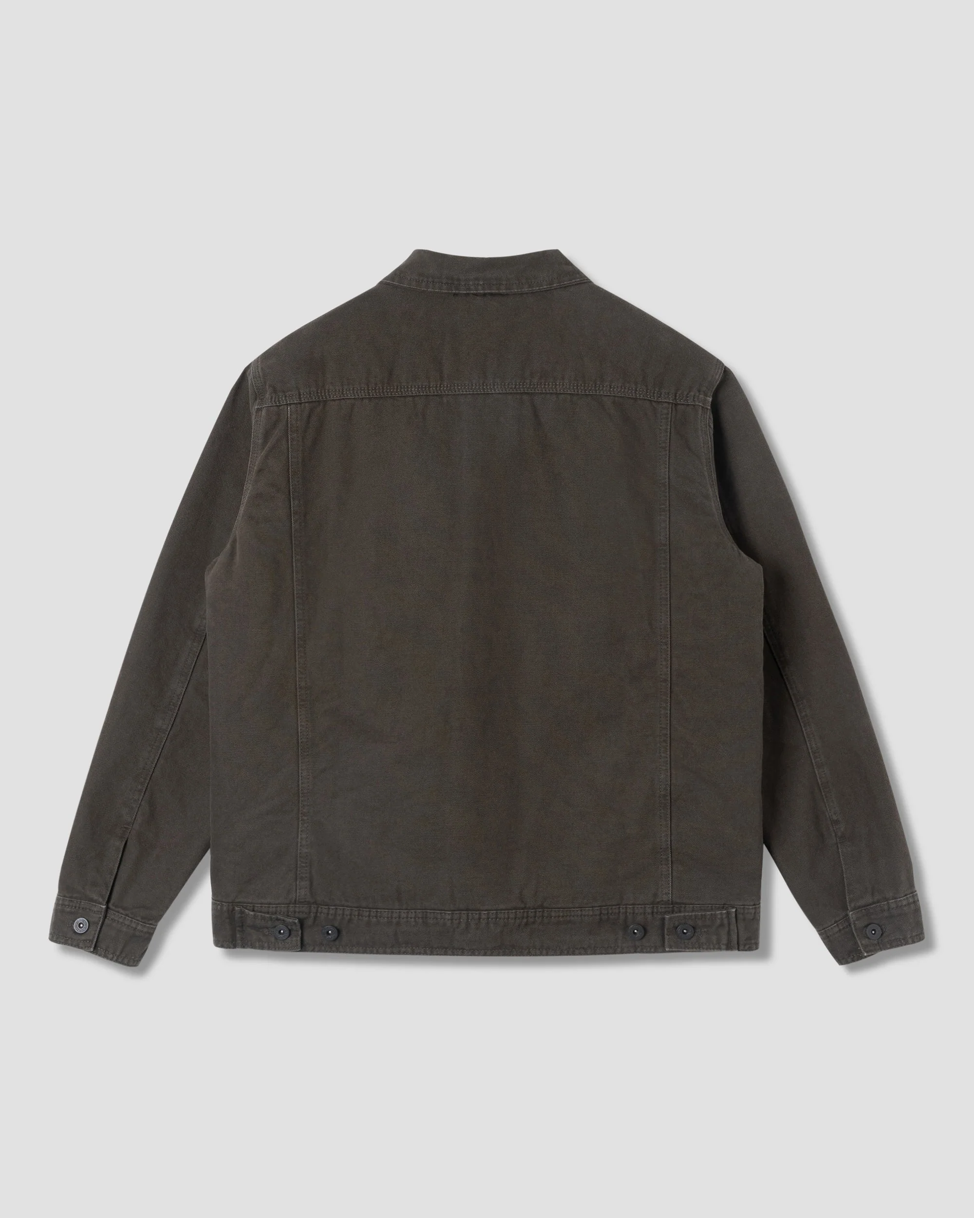 Lined Trucker Jacket - Charcoal Duck - Image 2