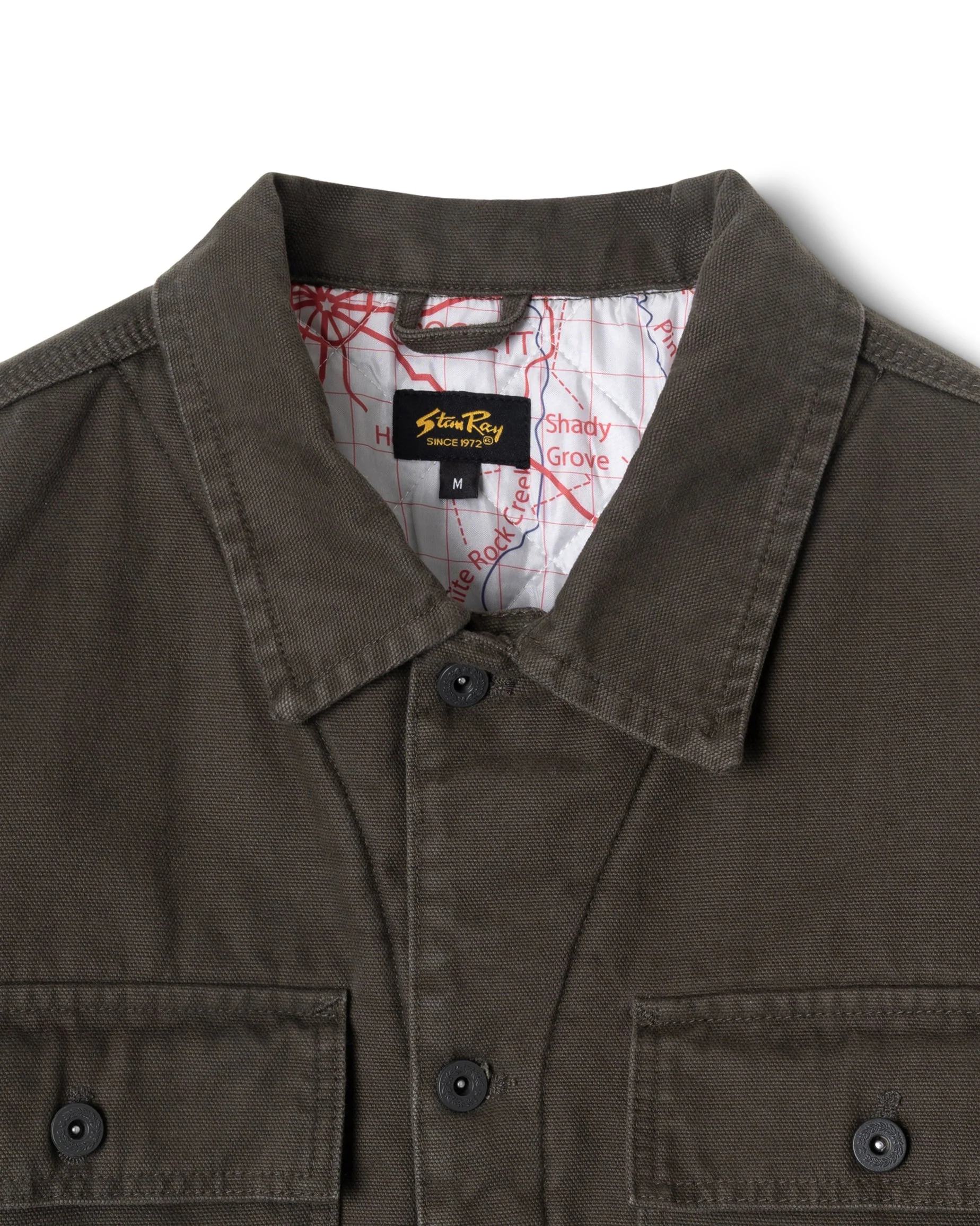 Lined Trucker Jacket - Charcoal Duck - Image 3