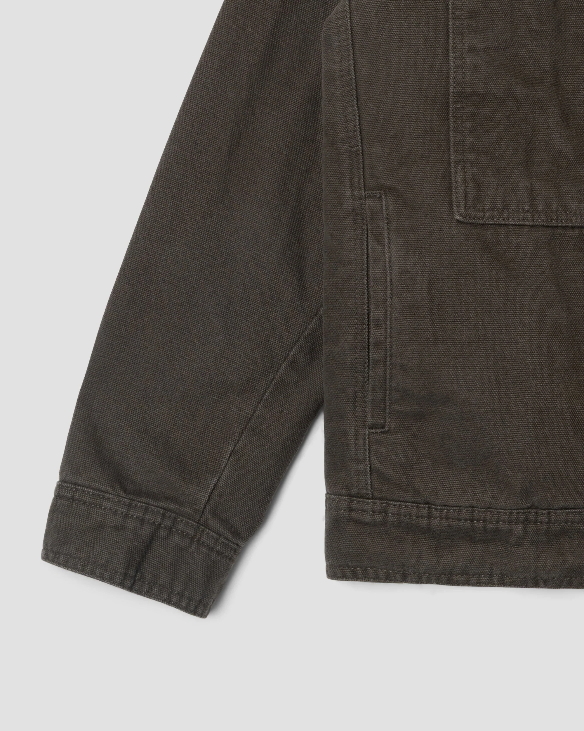 Lined Trucker Jacket - Charcoal Duck - Image 4