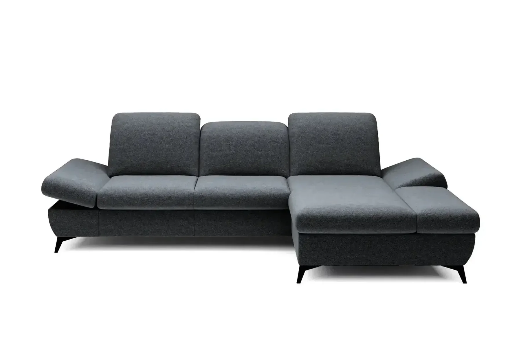 Livia - Canapé D'Angle Convertible Tissu Chiné 4 Places - Droit - Image 23