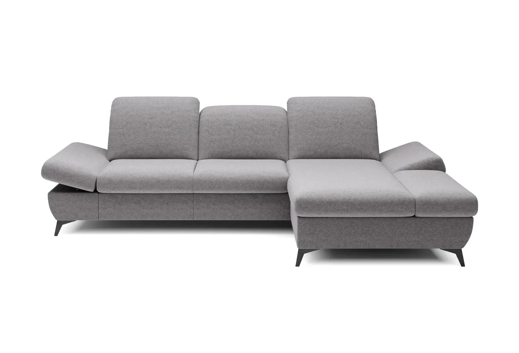 Livia - Canapé D'Angle Convertible Tissu Chiné 4 Places - Droit - Image 31