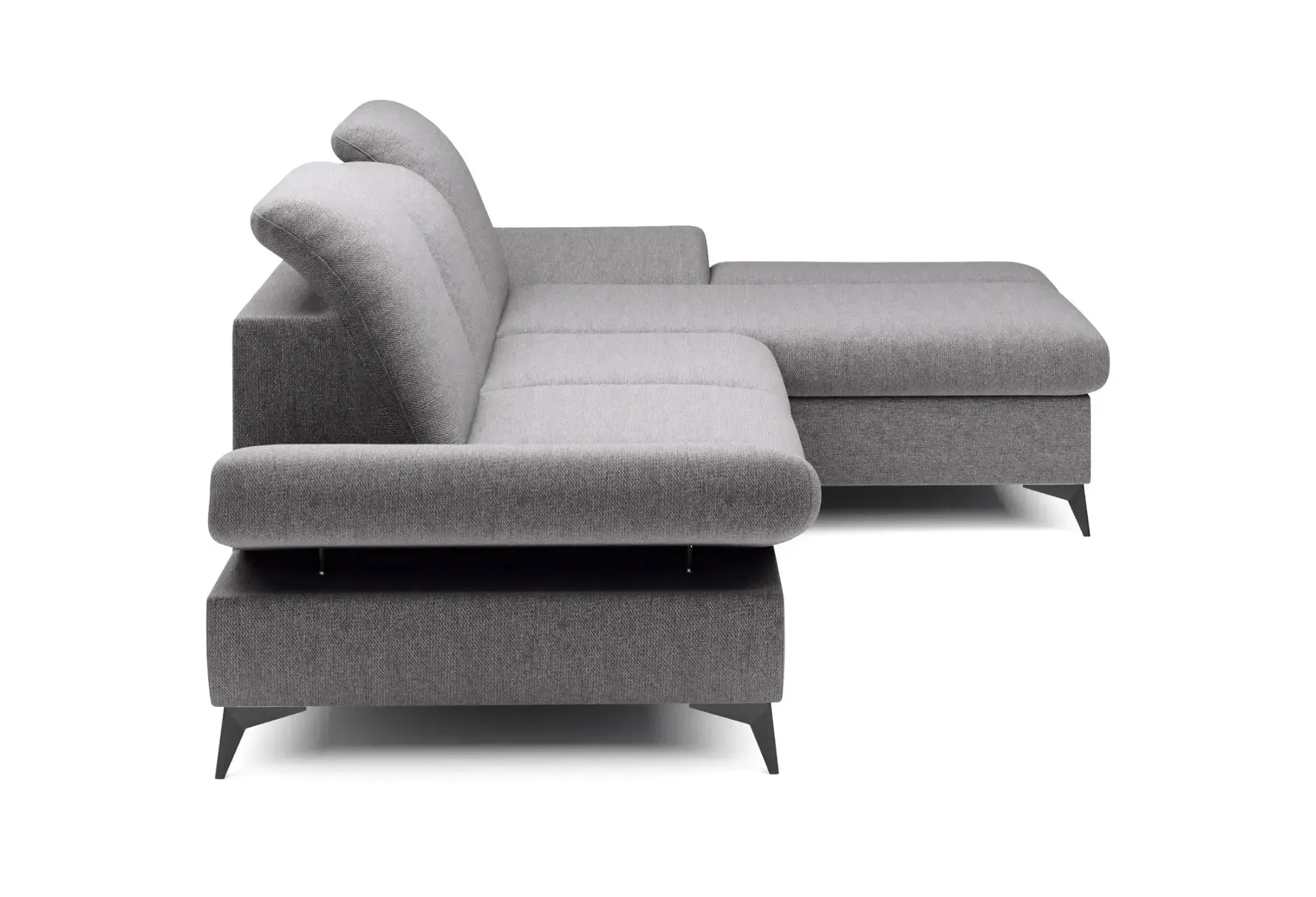Livia - Canapé D'Angle Convertible Tissu Chiné 4 Places - Droit - Image 32