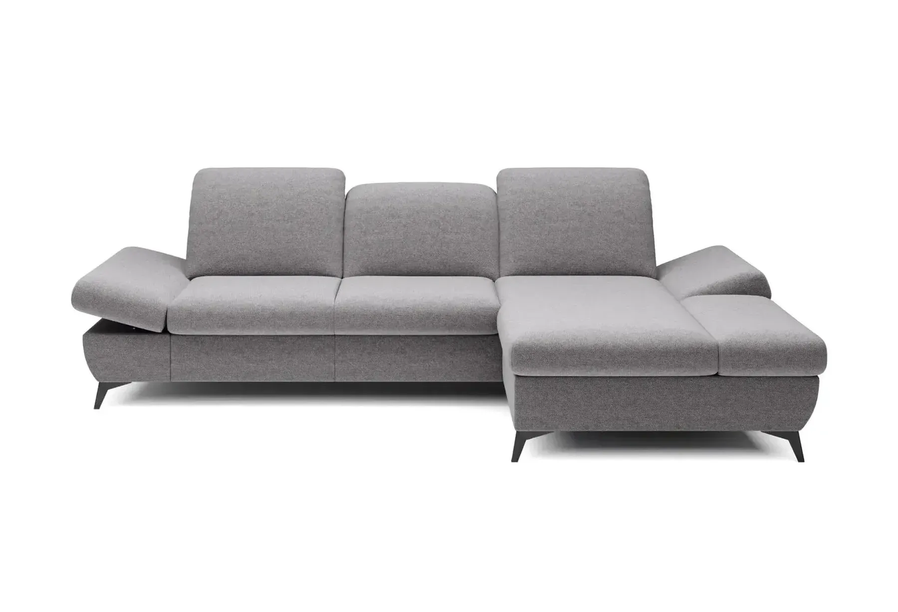 Livia - Canapé D'Angle Convertible Tissu Chiné 4 Places - Droit - Image 35