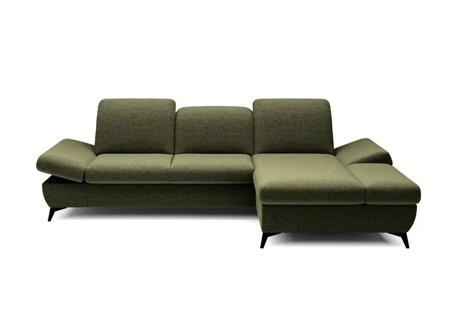 Livia - Canapé D'Angle Convertible Tissu Chiné 4 Places - Droit - Image 59