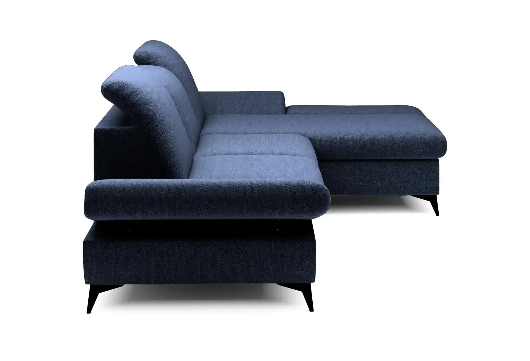 Livia - Canapé D'Angle Convertible Tissu Chiné 4 Places - Droit - Image 69