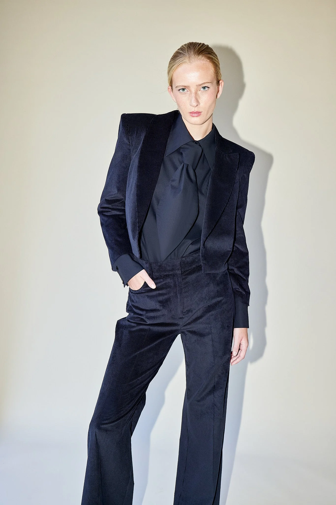 Pantalon Lola - Black Corduroy - Femme - Image 3