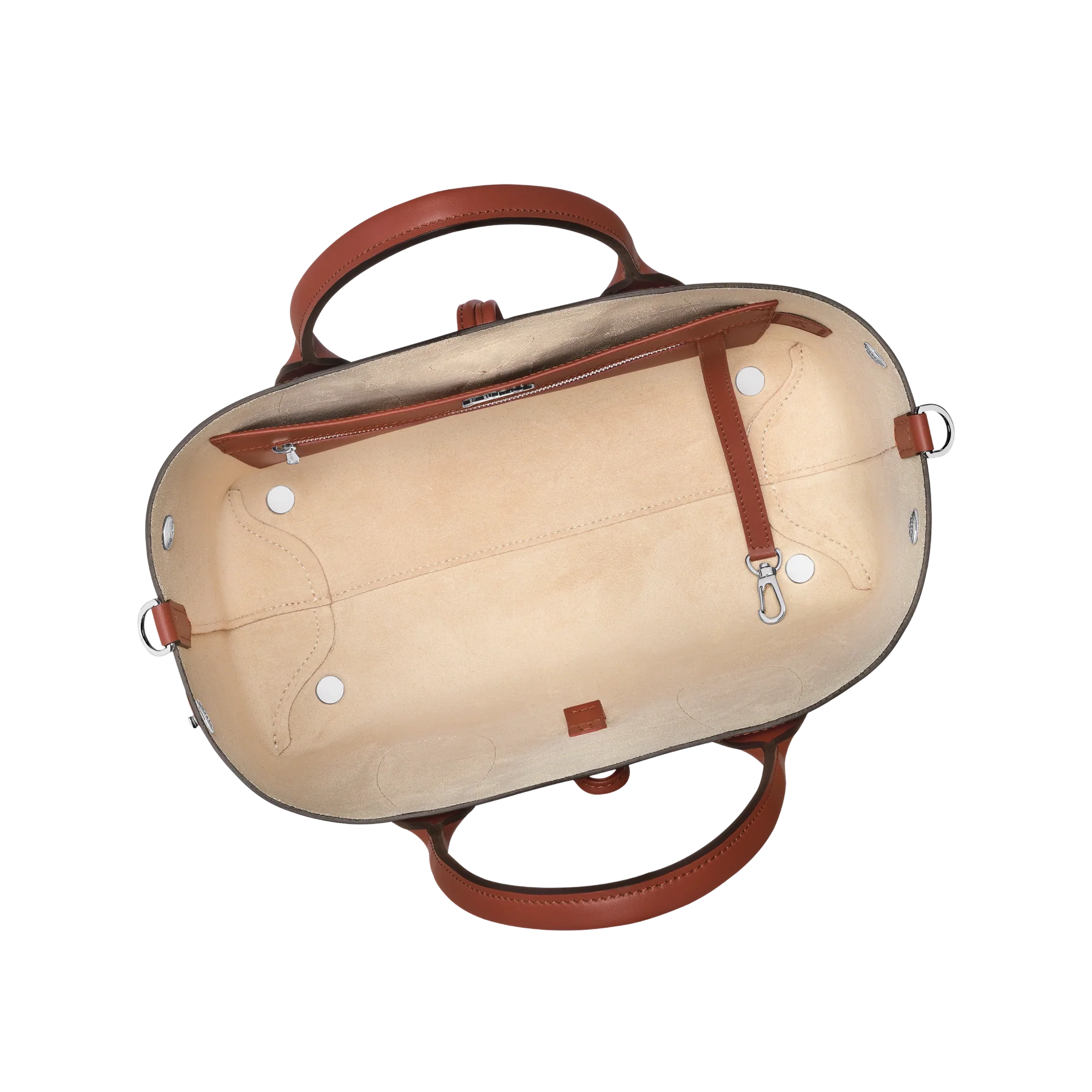 Sac À Main M - Roseau Box - Acajou - Image 6