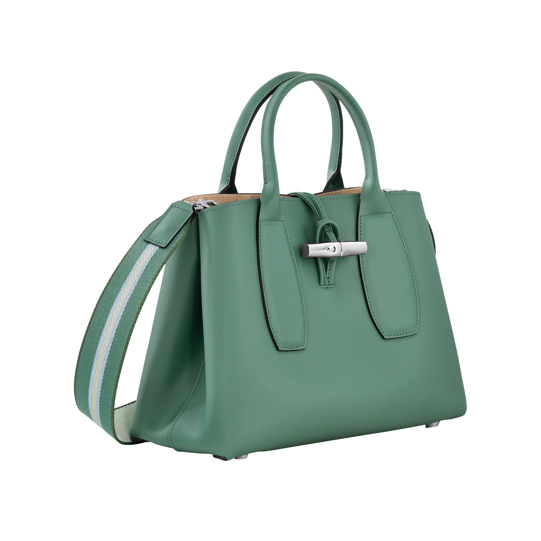 Sac À Main M - Roseau Box - Sauge - Image 3