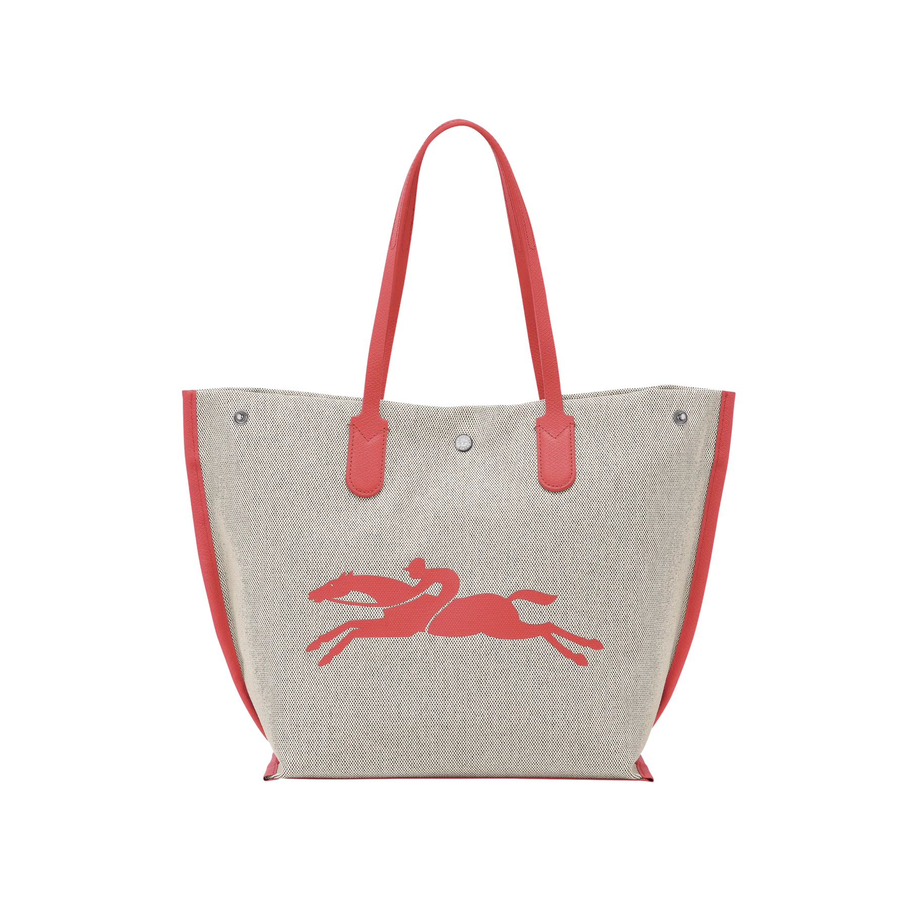 Sac Cabas L - Essential Toile - Fraise - Image 4