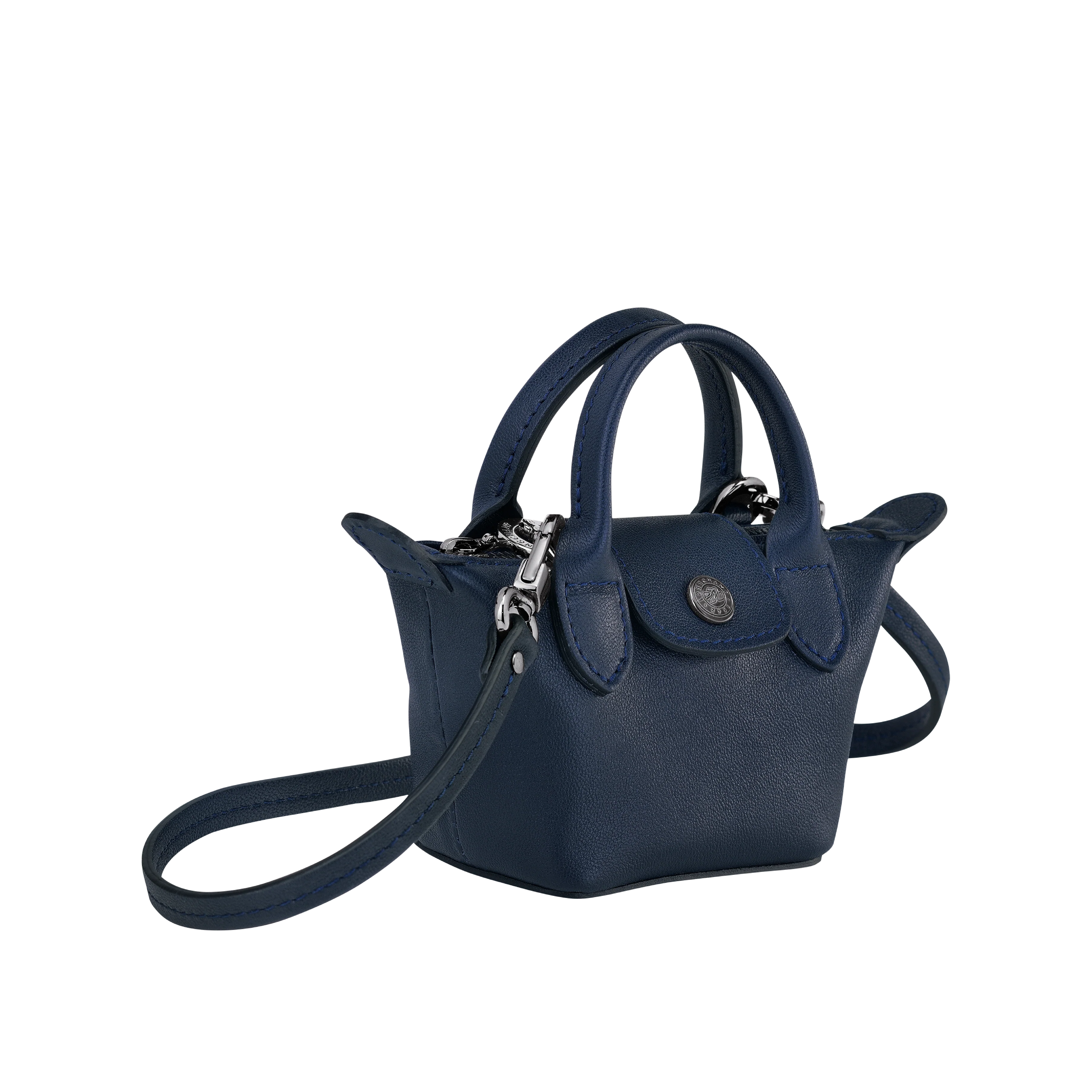 Sac Porté Travers XS - Le Pliage Cuir - Navy - Image 2