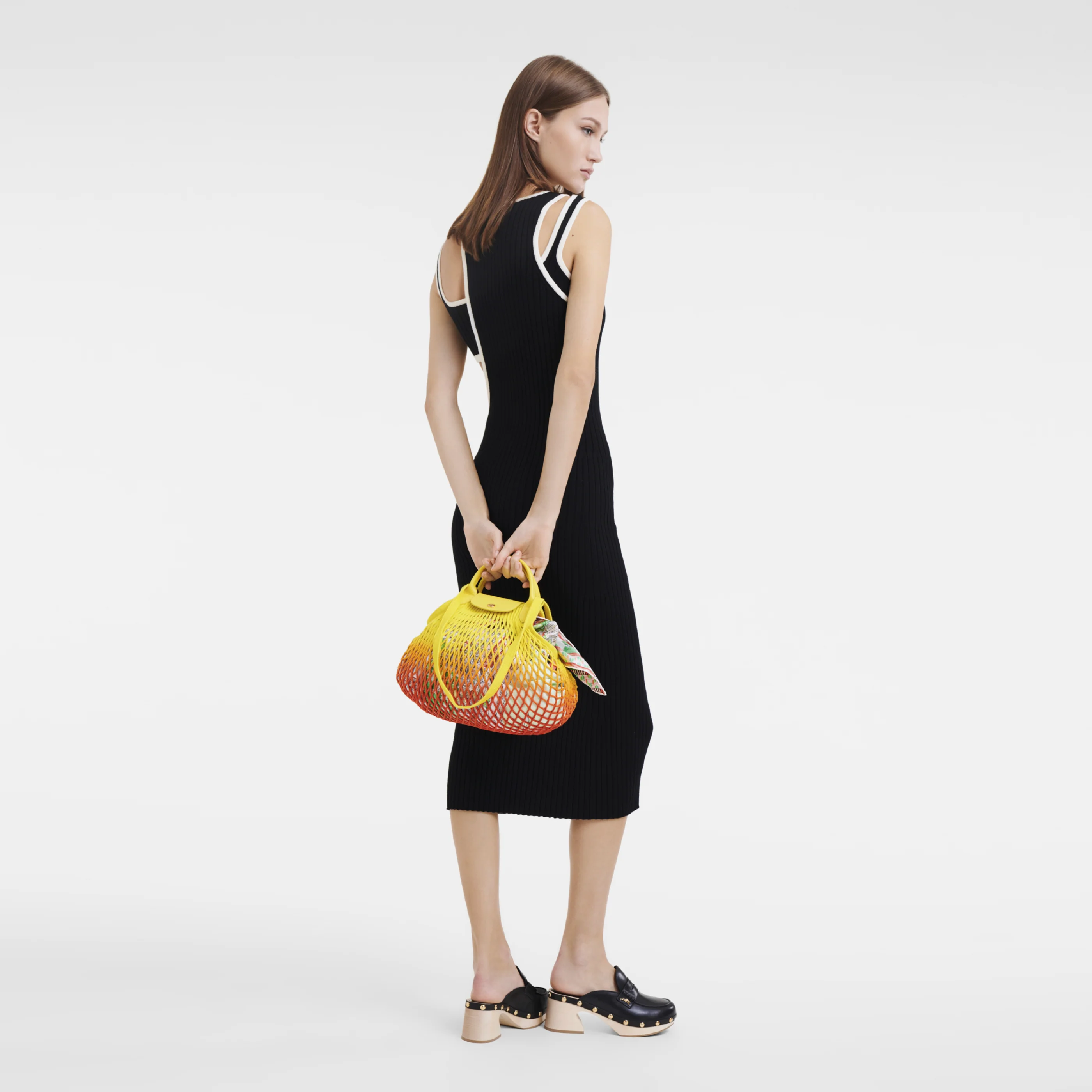 Sac Filet L - Le Pliage Filet Tie And Dye - Jaune/Orange - Image 2