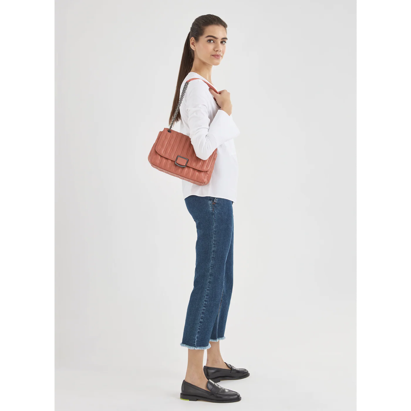Sac Porté Travers M - Brioche - Blush - Image 2
