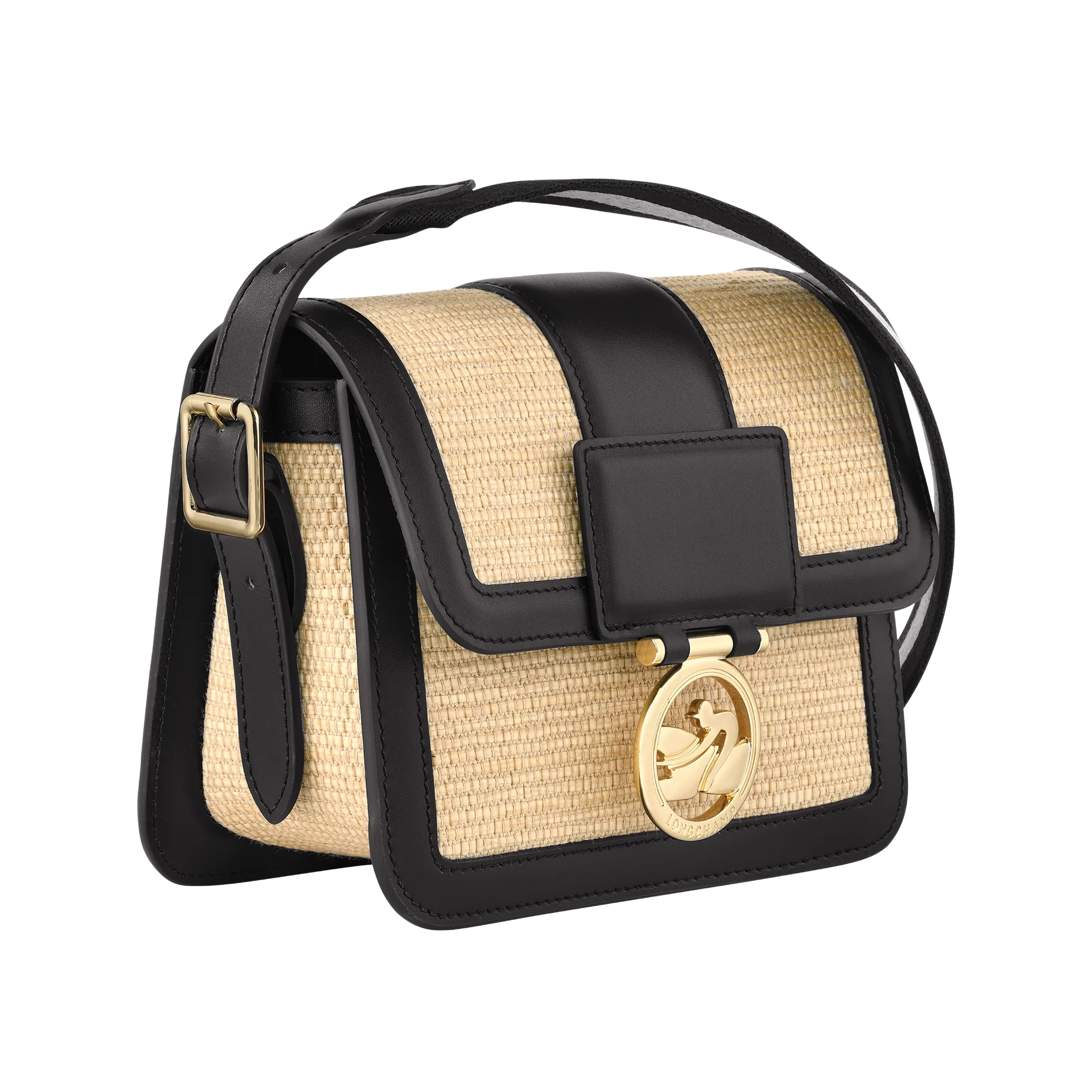 Sac Bandoulière S - Box-Trot Paille - Paille/Noir - Image 3