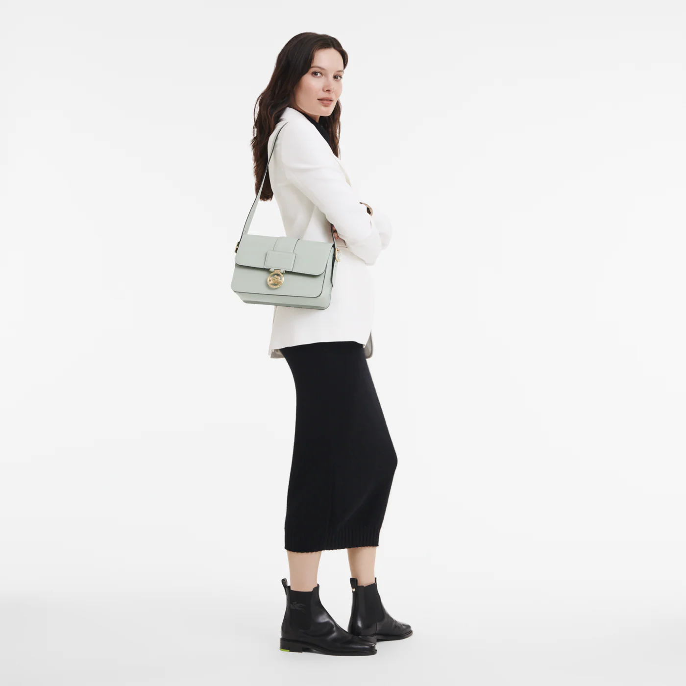 Sac Bandoulière M - Box-Trot - Vert De Gris - Image 2