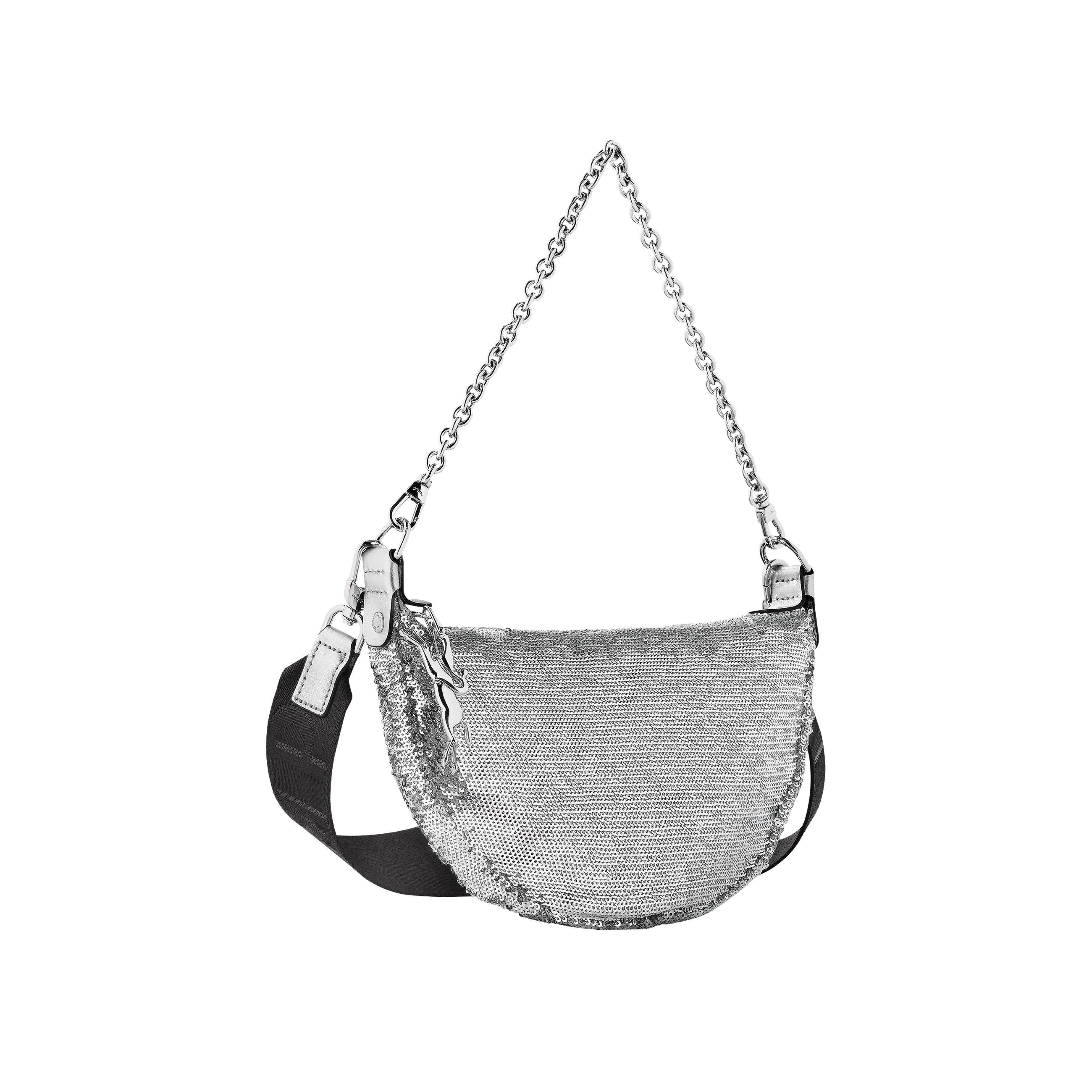 Sac Bandoulière S - Smile Glitter - Argent - Image 3