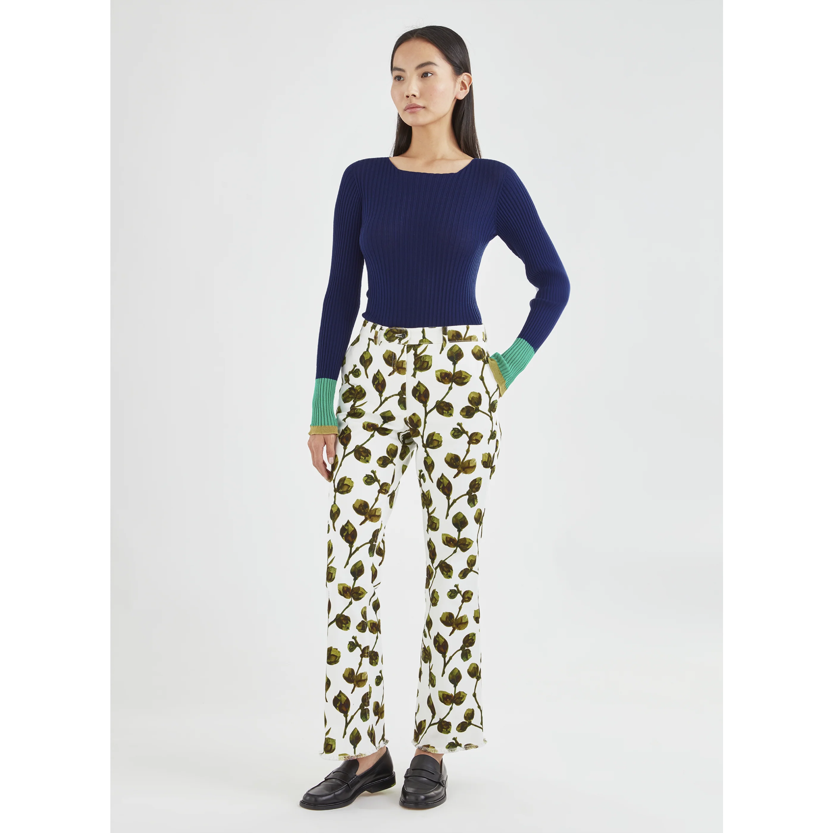 Pantalon - Végétaux - Kaki - Image 2