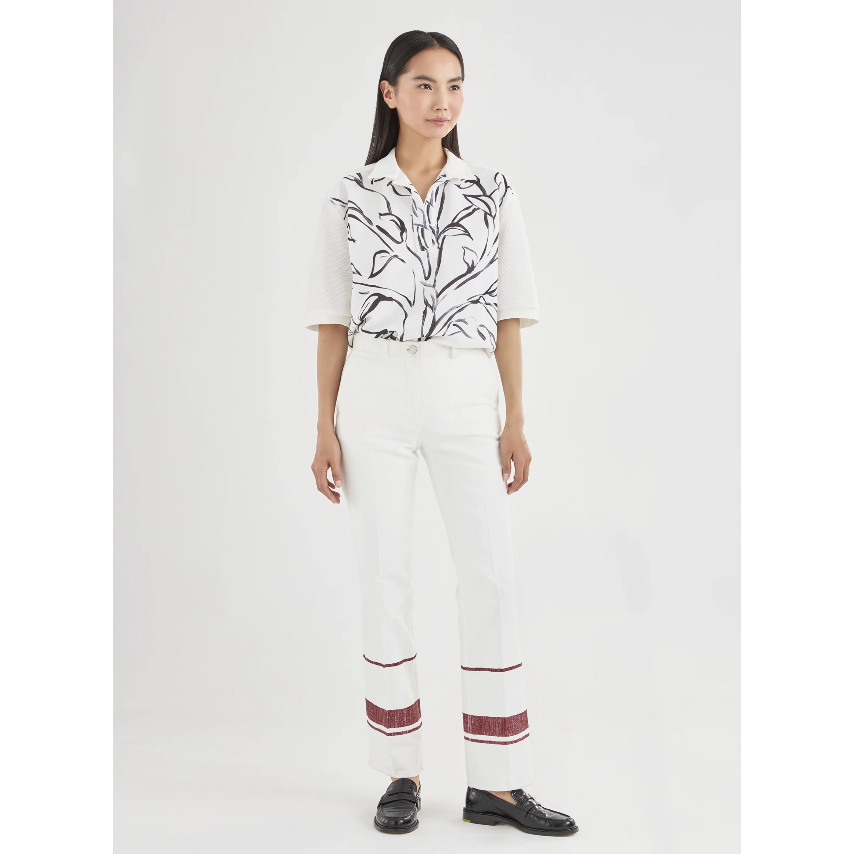 Pantalon - Torchon - Rouge - Image 2